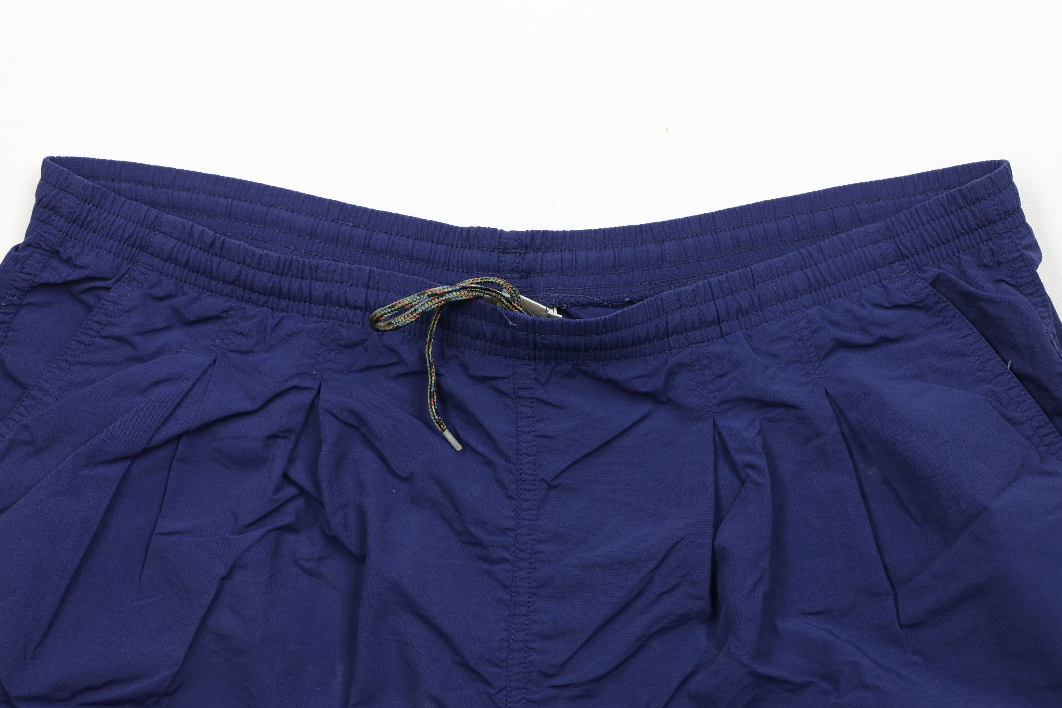 L.L. Bean × Vintage Vintage 90s LL Bean Spell Out Box Logo Shorts Blue Nylon Size 38" / US 16 / IT 52 - 2 Thumbnail
