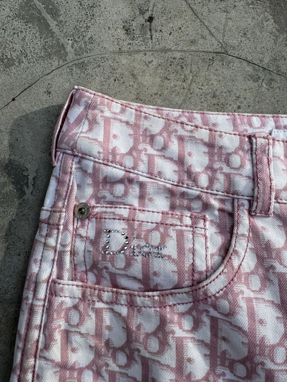 Christian Dior Monsieur Vintage Christian Dior John Galliano Monogram Pants Size 26" / US 2 / IT 38 - 3 Thumbnail