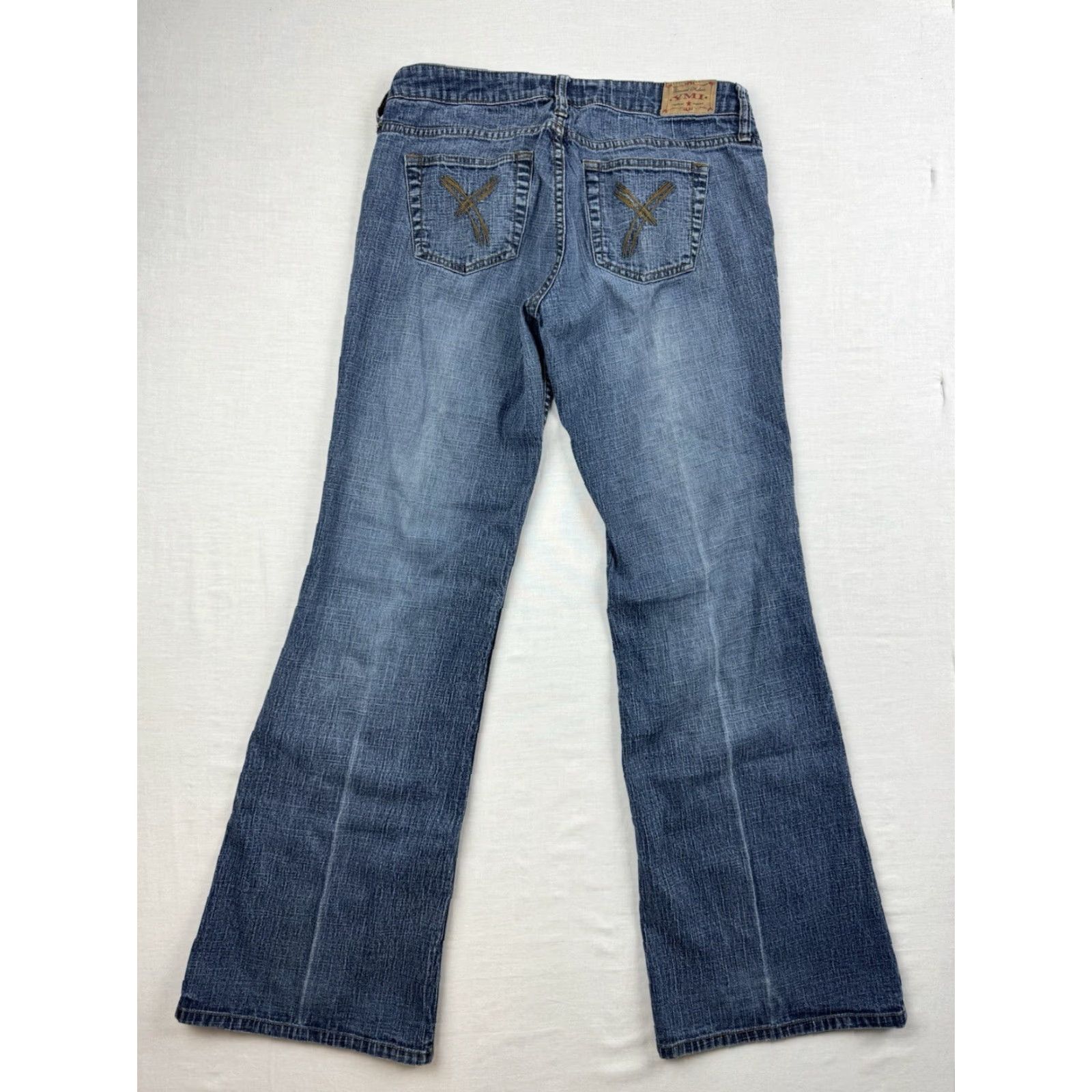 Vintage Vintage YMI Jeans Womens 7 Blue Low Rise Boot Cut Y2K Hipster Punk Grunge Size 28" / US 6 / IT 42 - 2 Thumbnail