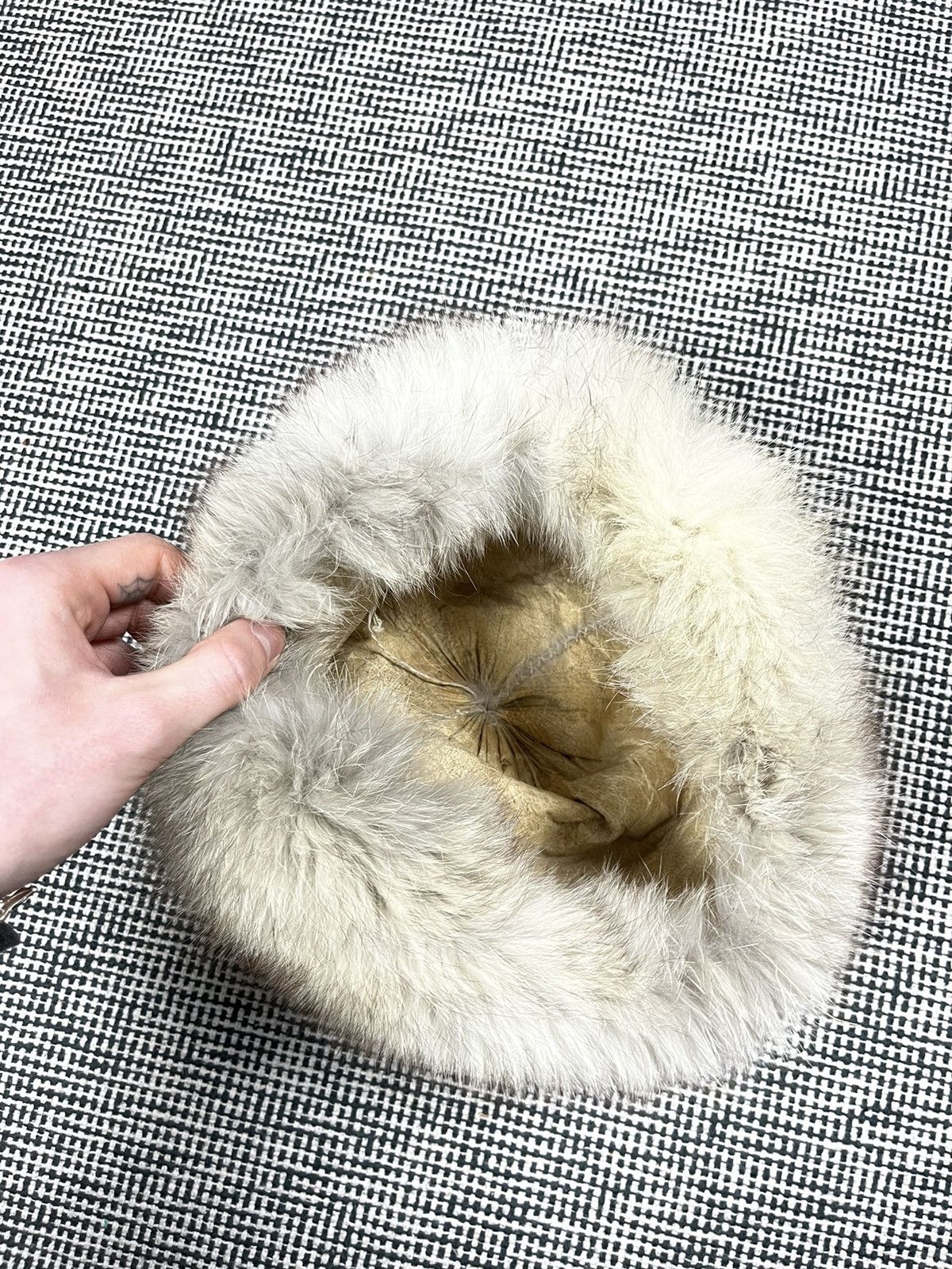 Vintage ➕ faux fur babushka style fuzzy hat Size ONE SIZE - 4 Thumbnail