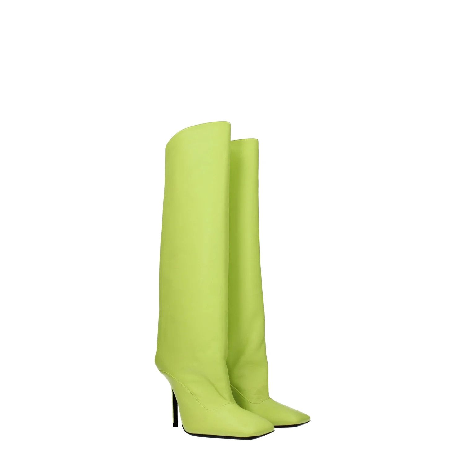 The Attico ob1o1e1224 Leather Boots in Green/Lime Size US 6.5 / IT 36.5 - 2 Thumbnail