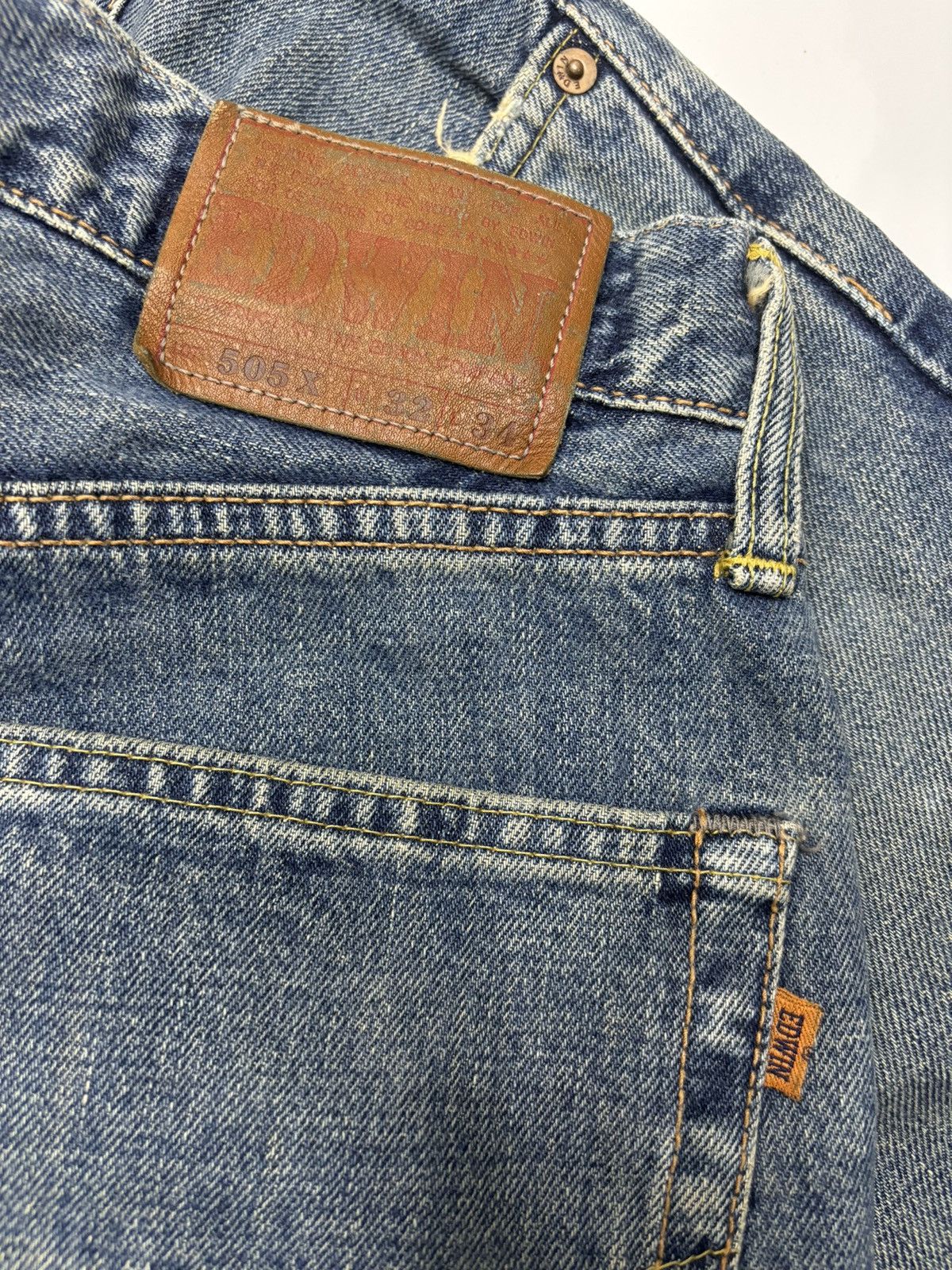 Edwin EDWIN 505x SELVEDGE SHORT DENIM JEANS Size US 31 - 7 Thumbnail
