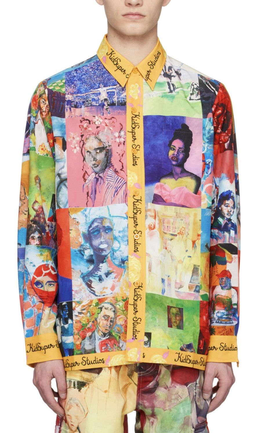 image of Kidsuper Studios Breathing Life Into The Inanimate Button Up, Men's (Size Large)