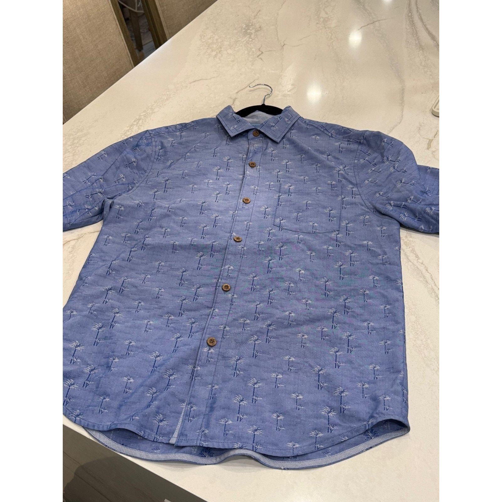 Tommy Bahama TOMMY BAHAMA Camp Shirt Embroidered Blue MEN NWT | MSRP $138 Size US M / EU 48-50 / 2 - 4 Thumbnail