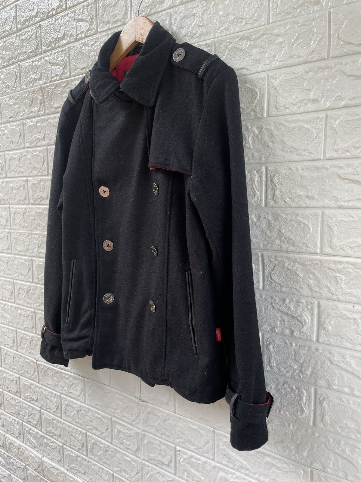 Japanese Brand Vintage Woolrich Peacoat Size US M / EU 48-50 / 2 - 5 Thumbnail
