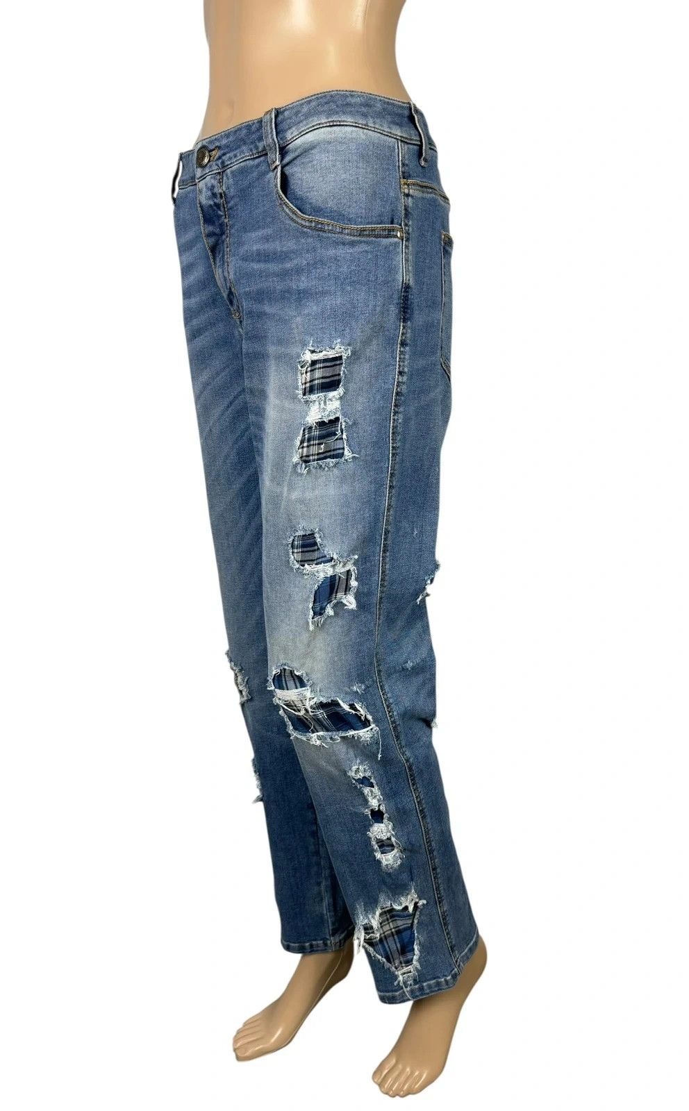 Ermanno Scervino Ermanno Scervino Royal Denim Boyfriend Jeans size 44 Size 30" / US 8 / IT 44 - 1 Thumbnail