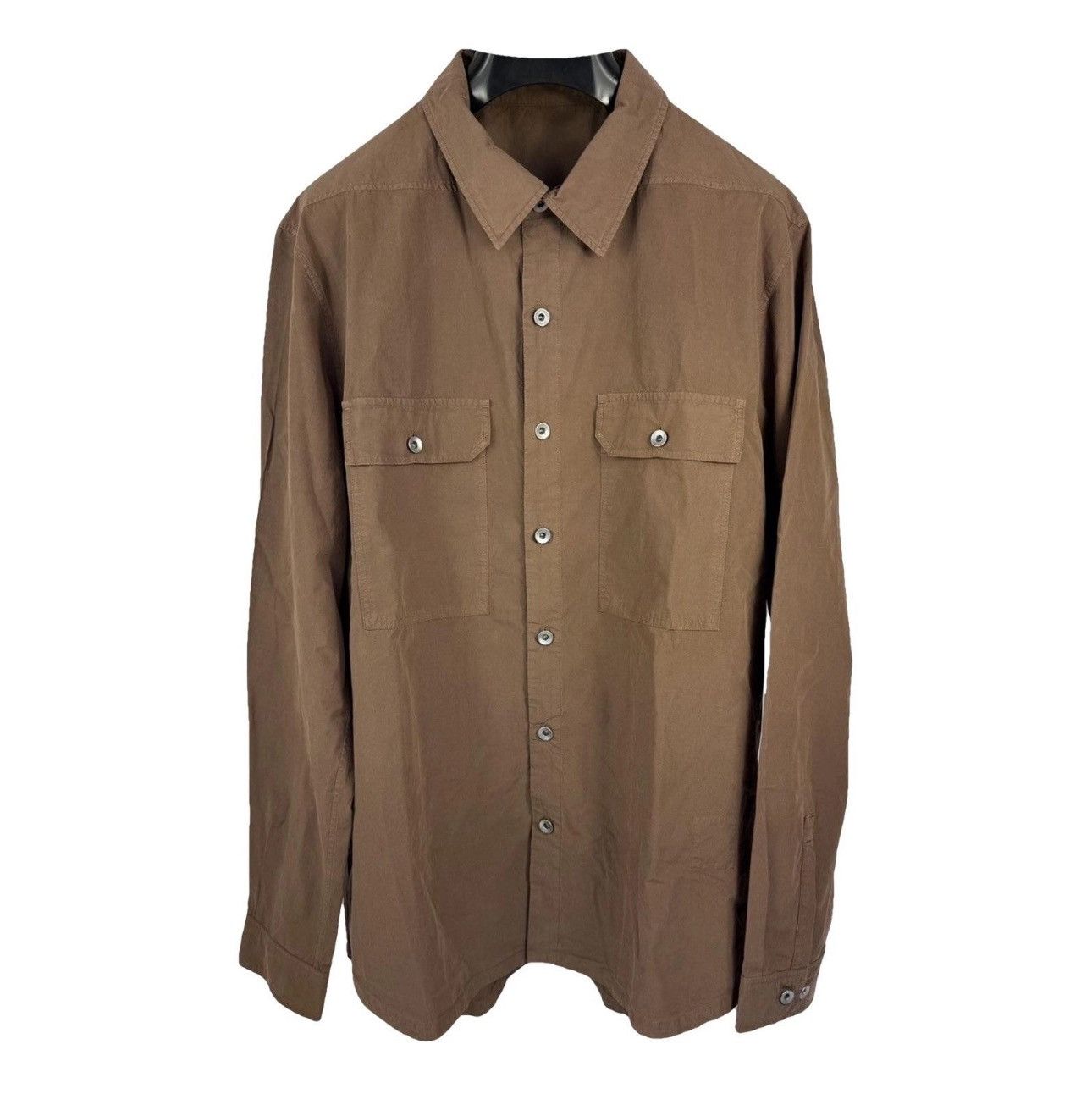 Rick Owens COTTON POPLIN SHIRT Size US XL / EU 56 / 4 - 1 Thumbnail