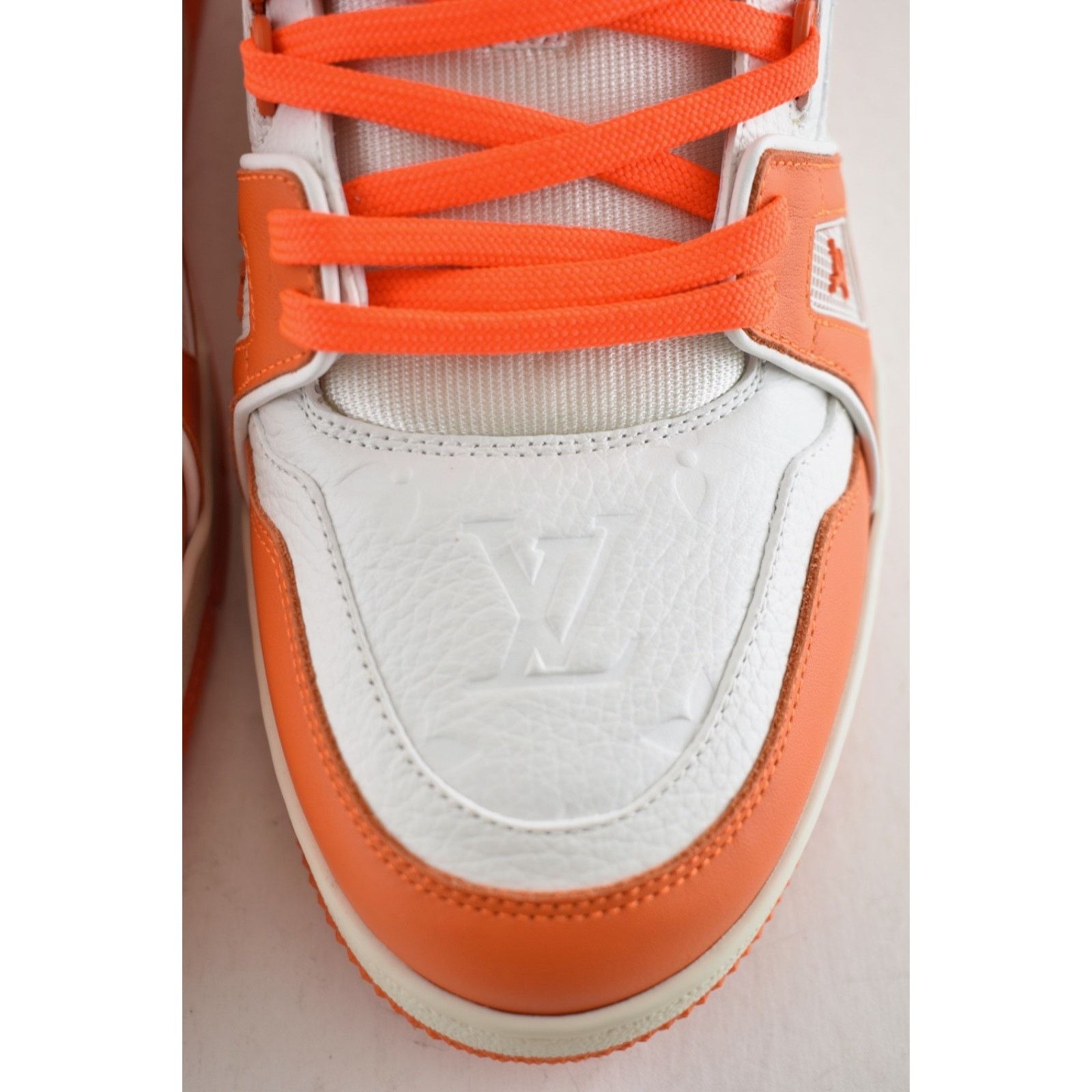 Louis Vuitton Louis Vuitton Orange White Empreinte Leather Low Trainer Size US 9 / EU 42 - 8 Thumbnail