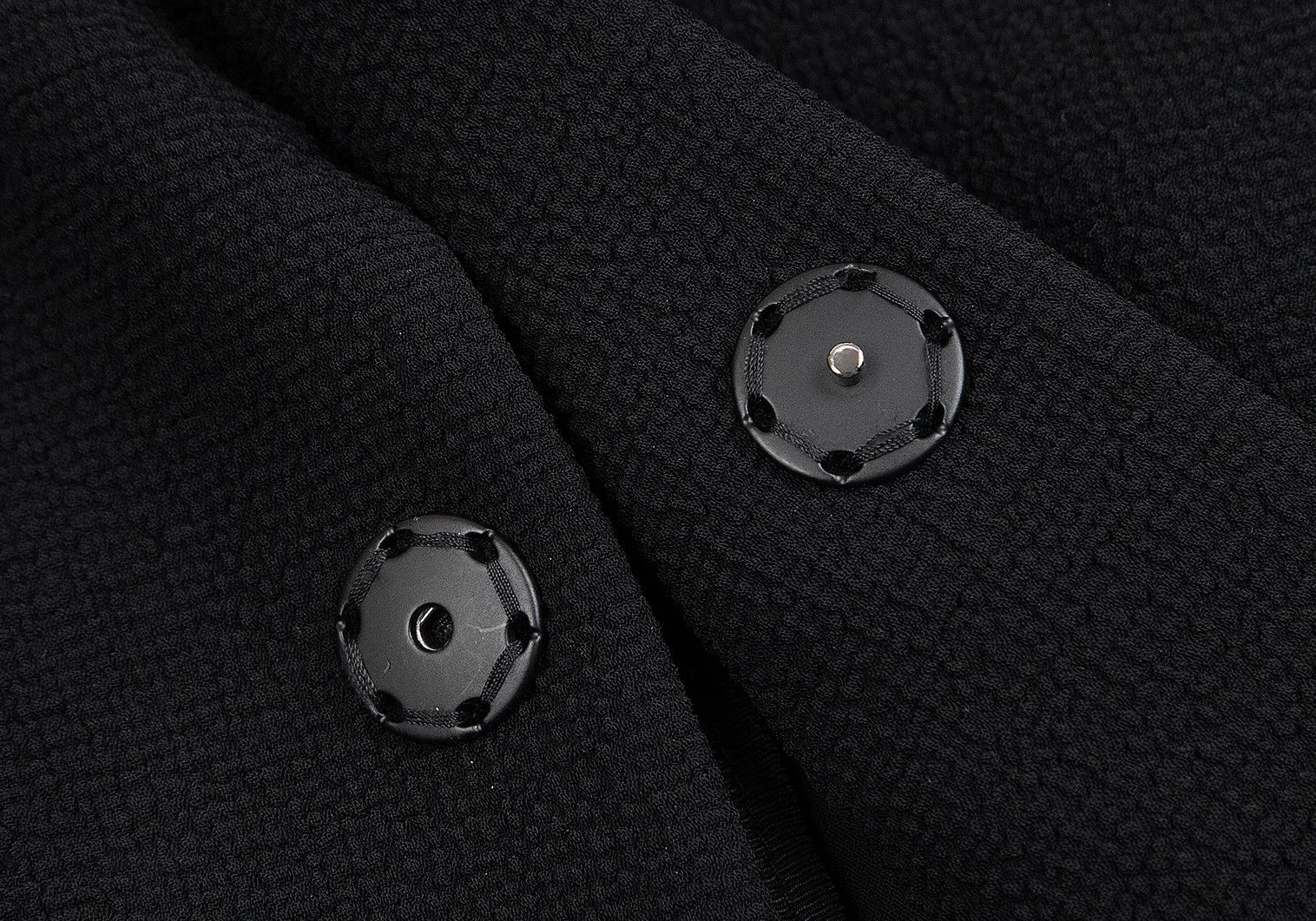 Emporio Armani Black Polyester Snap Button Jacket Size 56 Size US XL / EU 56 / 4 - 12 Thumbnail