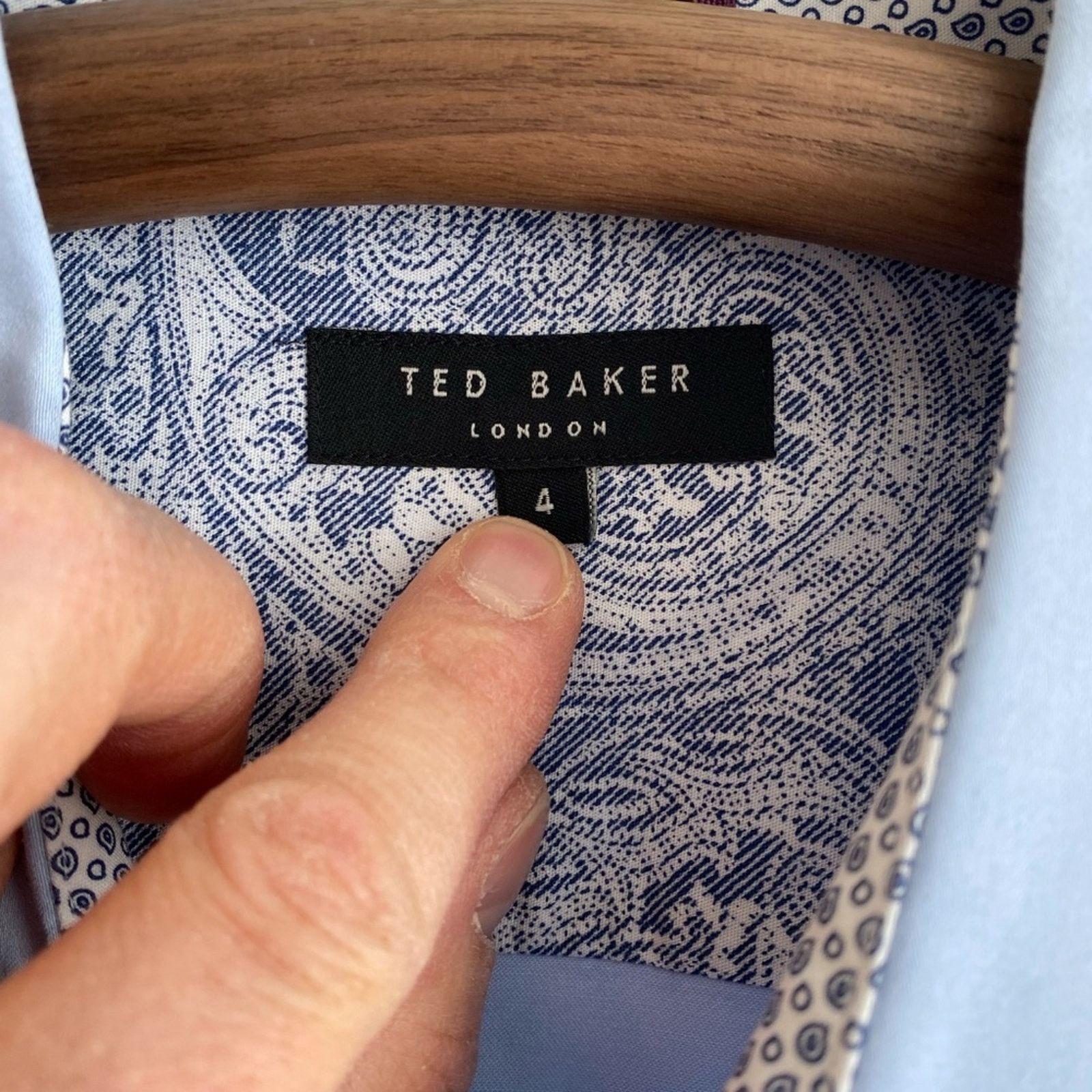 Ted Baker Ted Baker London Men's Button Down Dress Shirt - 4 Size US M / EU 48-50 / 2 - 4 Thumbnail