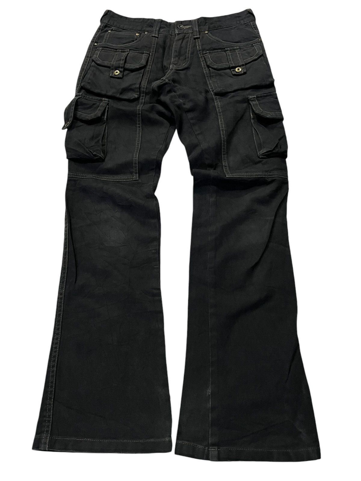 If Six Was Nine × Tornado Mart TORNADO MART MULTIPOCKET CARGO FLARE PANTS Size US 28 / EU 44 - 1 Thumbnail