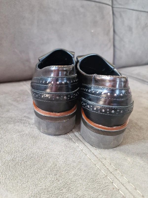 Other Elegant Maripé Shoes Genuine Leather Brogues Italian Size US 7.5 / IT 37.5 - 4 Thumbnail