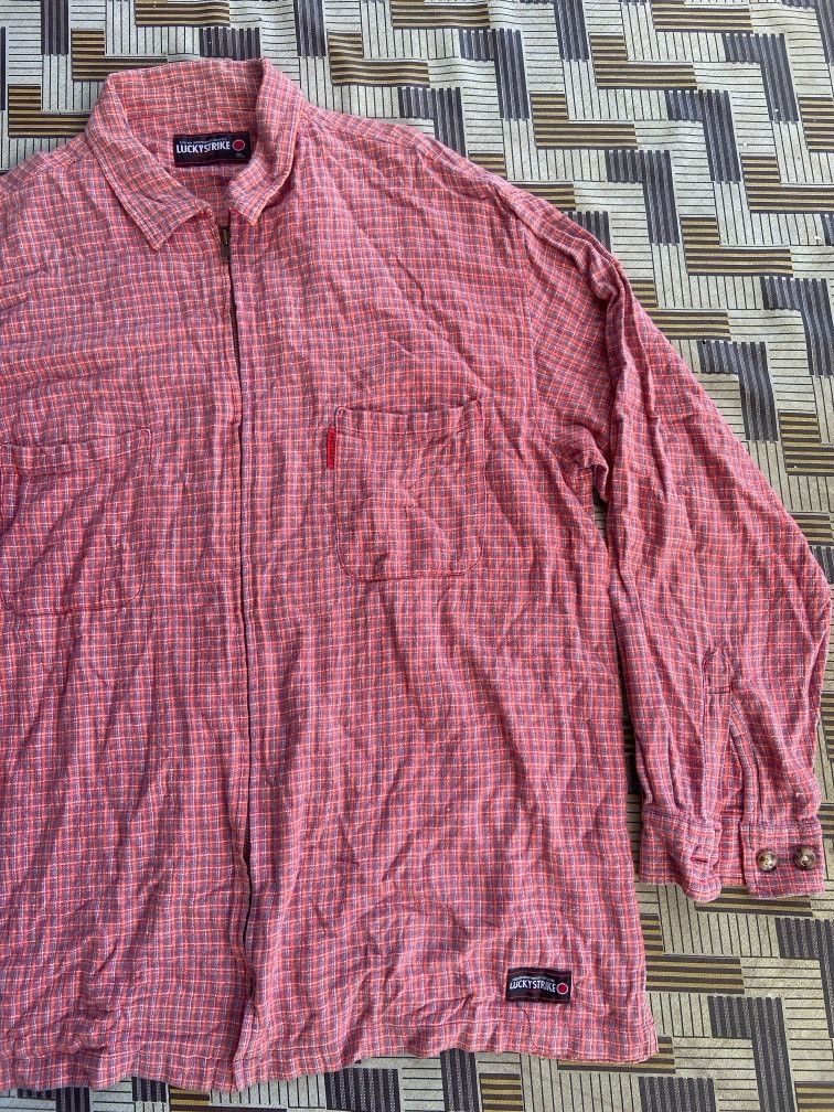 Vintage Lucky Strike FULLZIPPER LONGSLEVE Size US L / EU 52-54 / 3 - 2 Thumbnail
