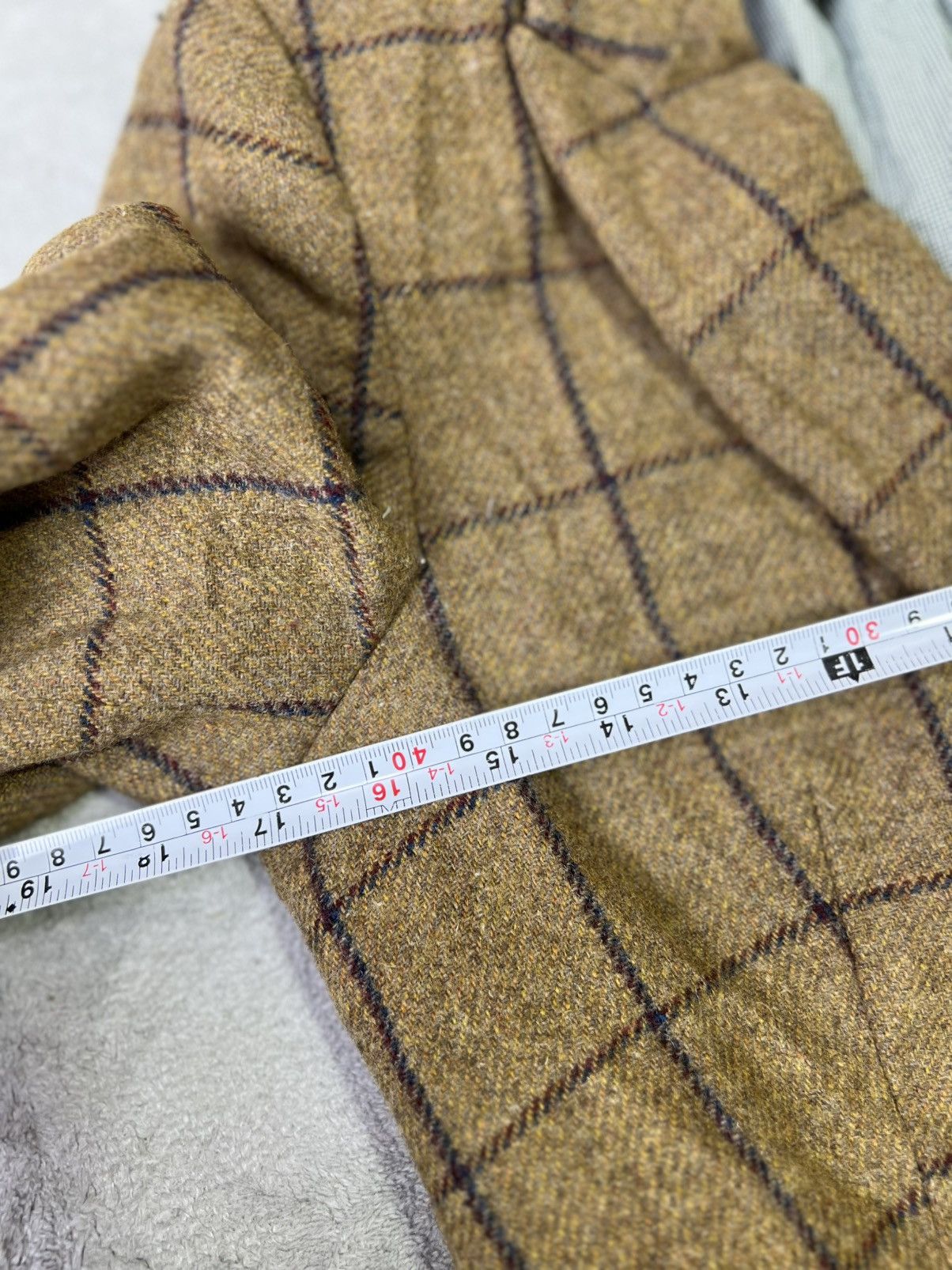 Zara Zara Basic Lambswool Windowpane Blazer Brown Elbow Patch Size M / US 6-8 / IT 42-44 - 10 Thumbnail