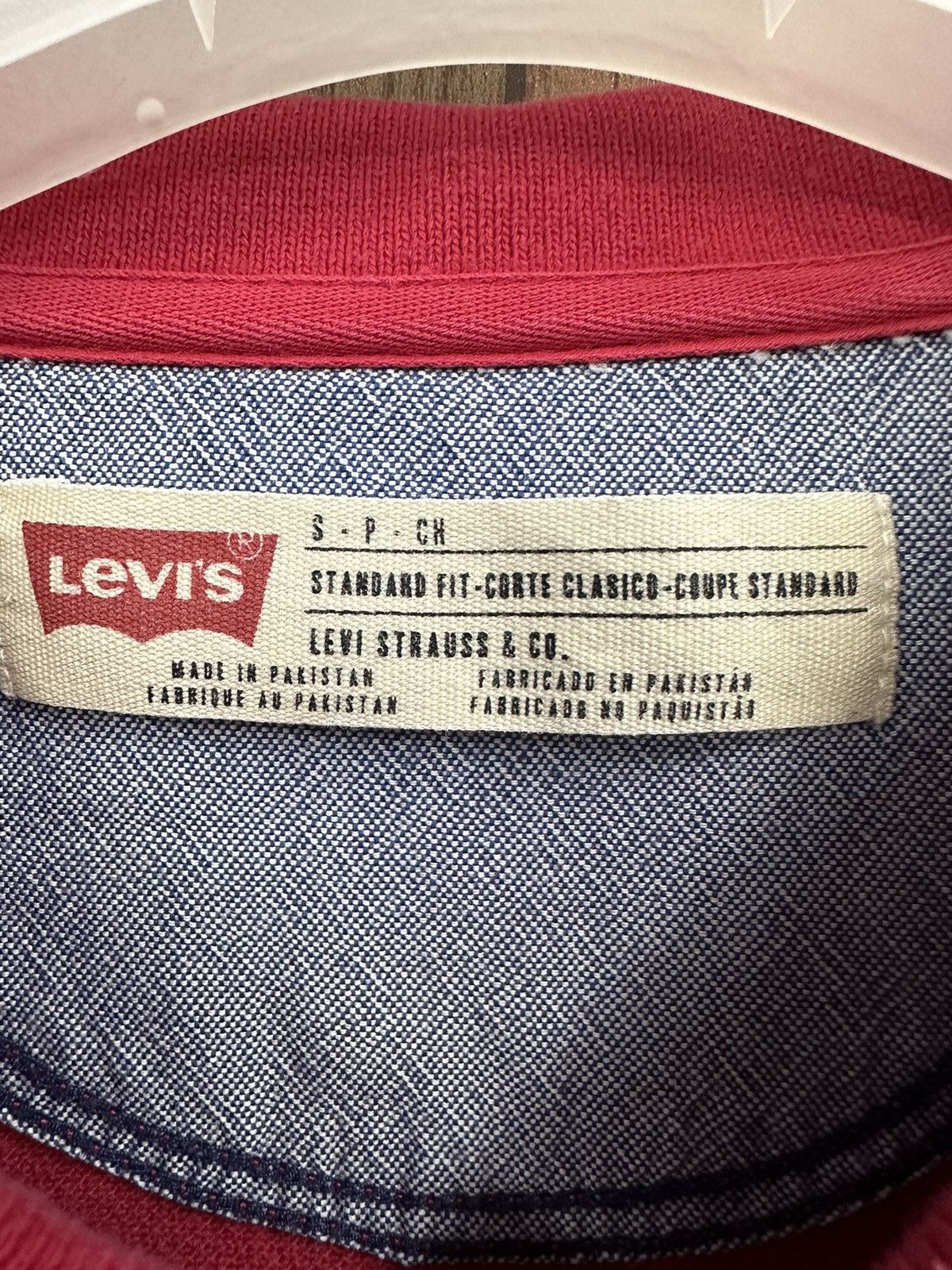 Levi's × Levi's Vintage Clothing Levis Vintage Y2K Red Polo Shirt A254 Size US S / EU 44-46 / 1 - 7 Thumbnail