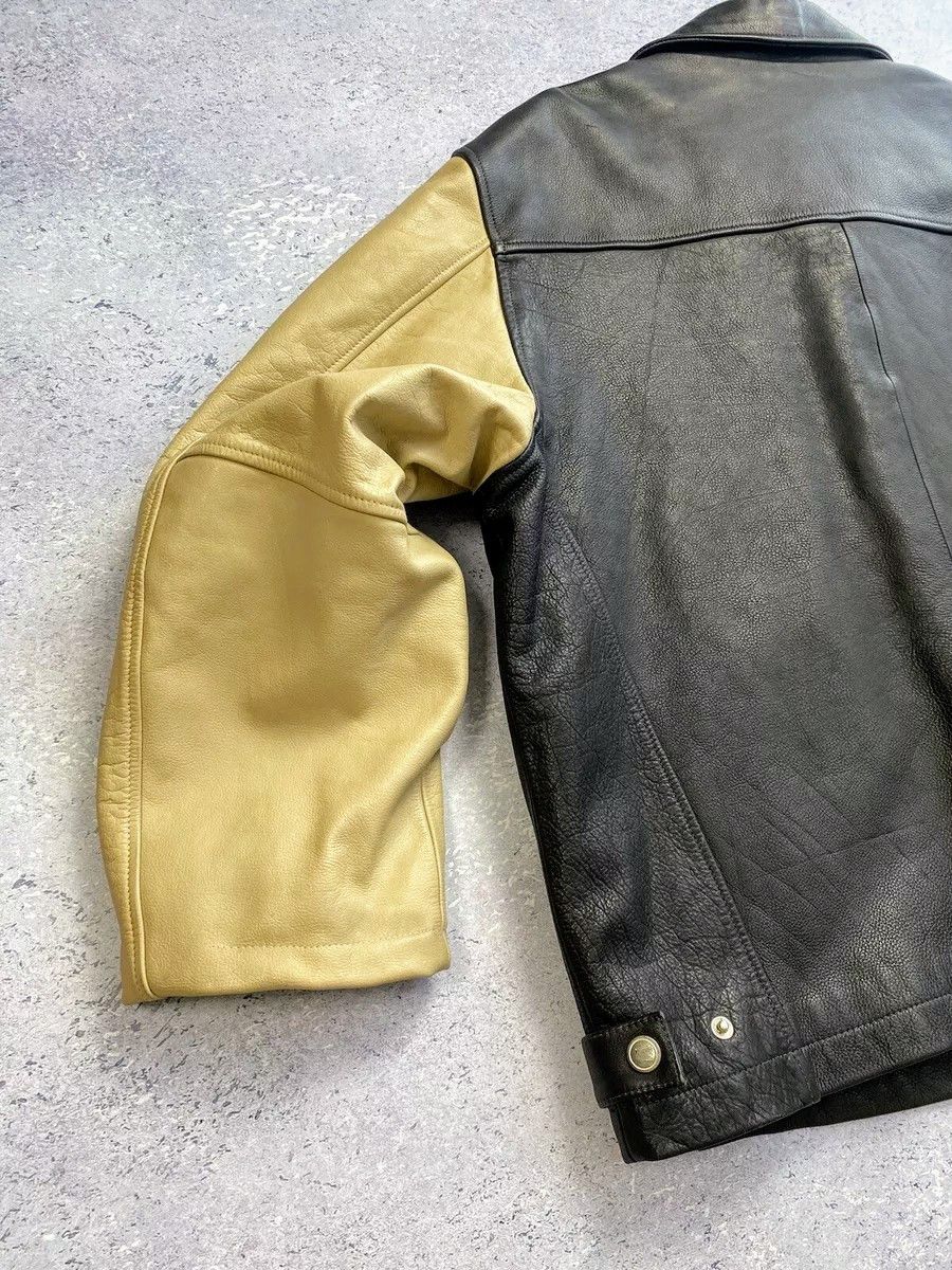 Tommy Hilfiger 🔥🔥 TOMMY HILFIGER Vintage Leather Jacket Rare Size US L / EU 52-54 / 3 - 9 Thumbnail