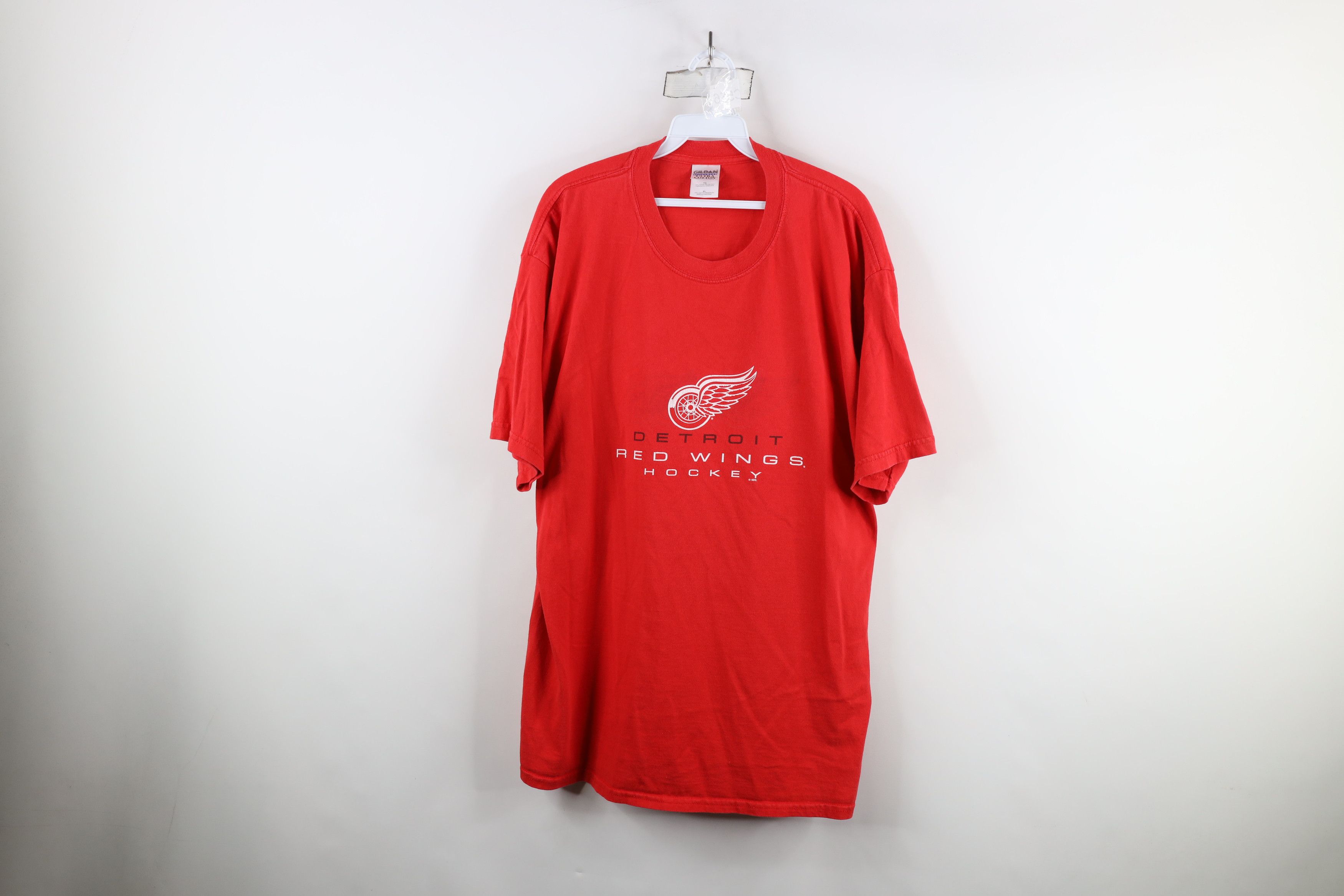 Vintage 90s Detroit Red Wings Hockey Short Sleeve T-Shirt