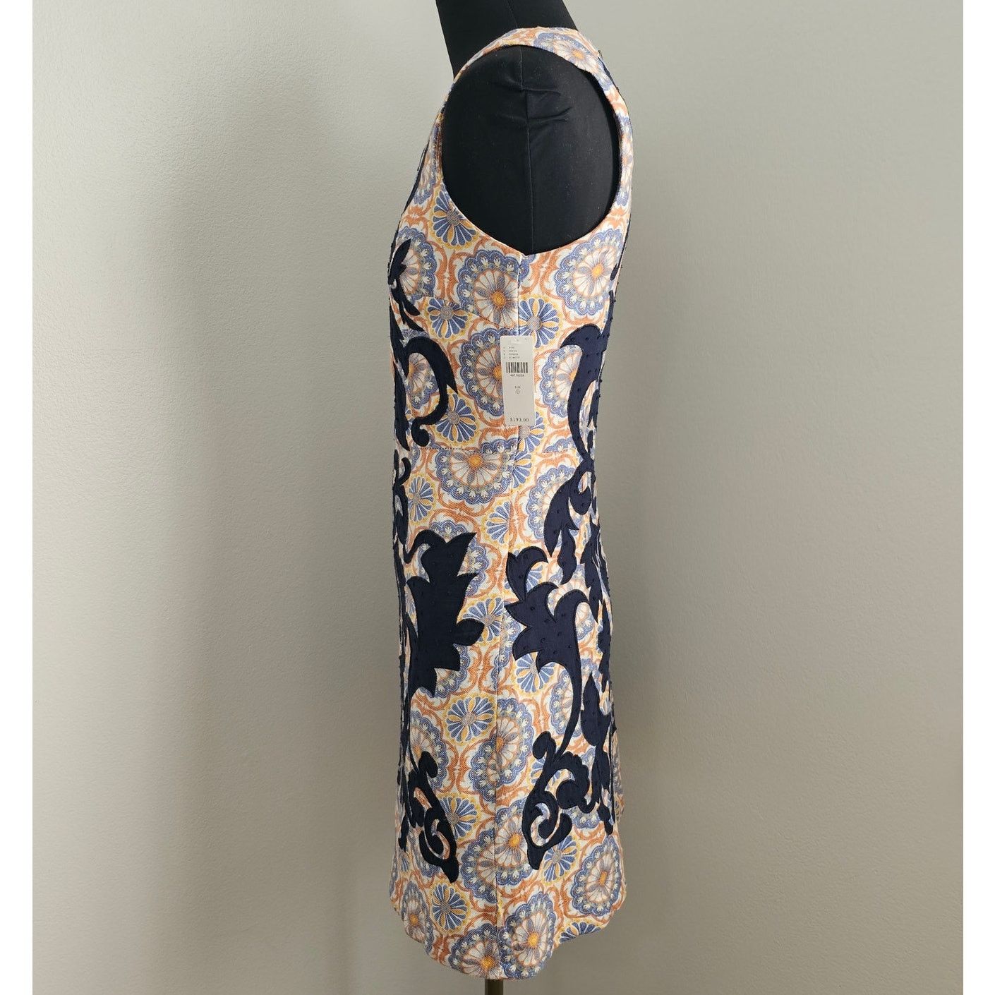 Anthropologie Vanessa Virginia Linen Blend Embroidered Owen Shift Dress 0 Size XS / US 0-2 / IT 36-38 - 5 Thumbnail