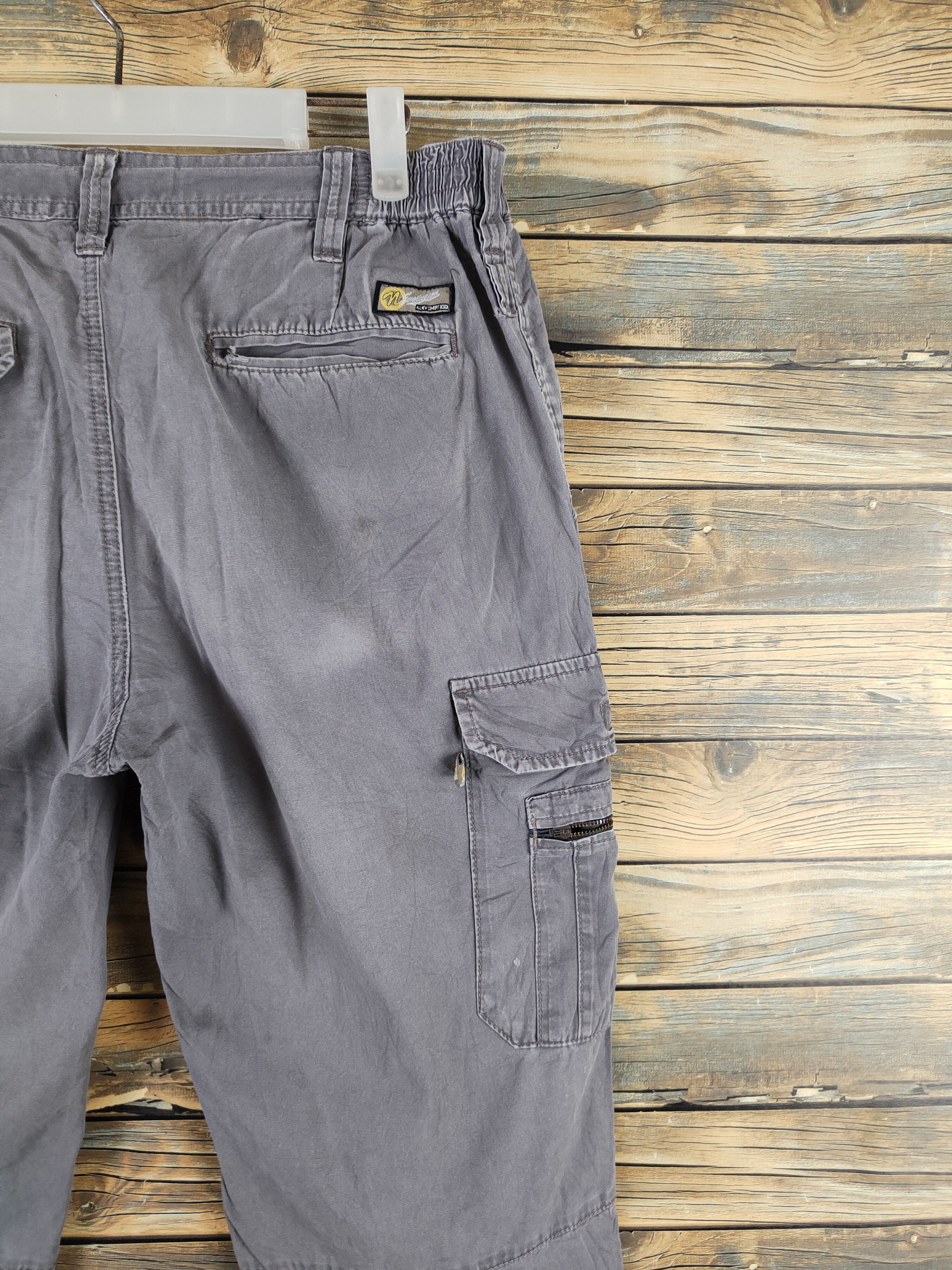 Japanese Brand N evolutions Gray Multipocket Tactical Cargo Pants #W2212 Size US 34 / EU 50 - 11 Thumbnail