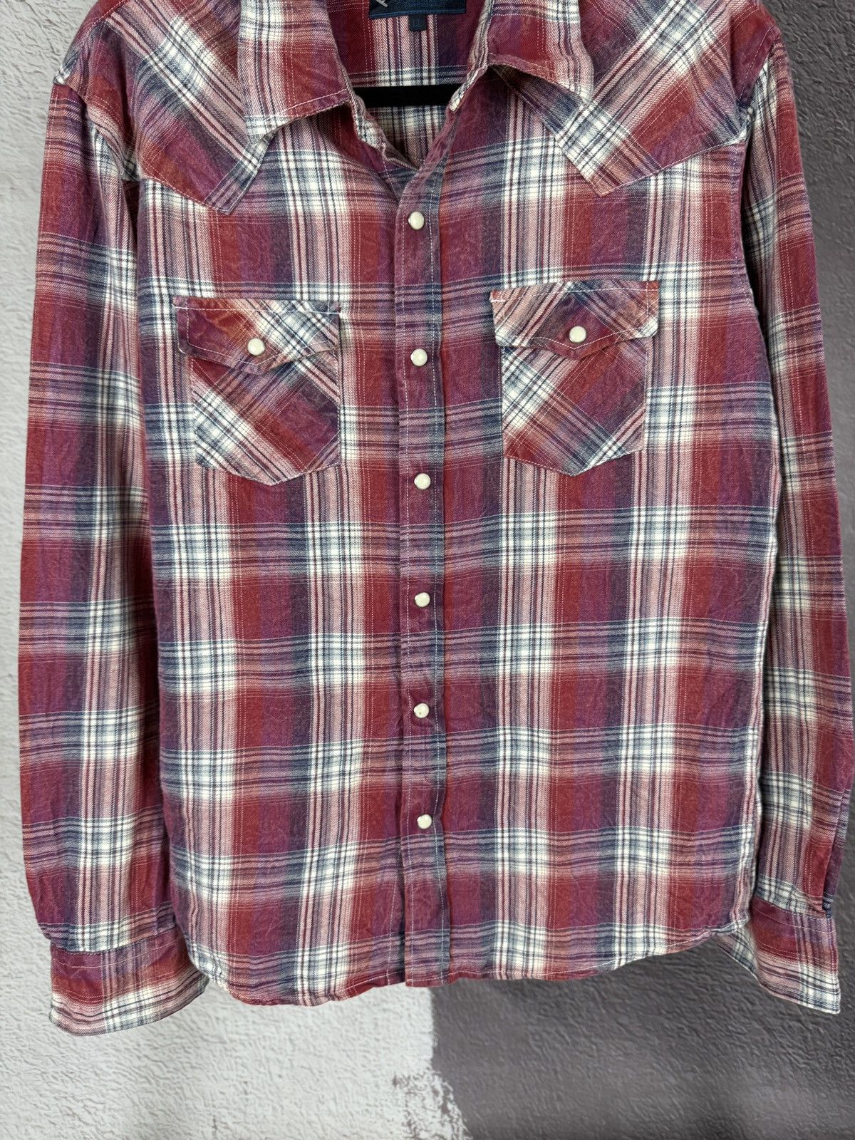 Flannel Gembony Japanese style red flannel vintage checkered shirt Size US L / EU 52-54 / 3 - 7 Thumbnail