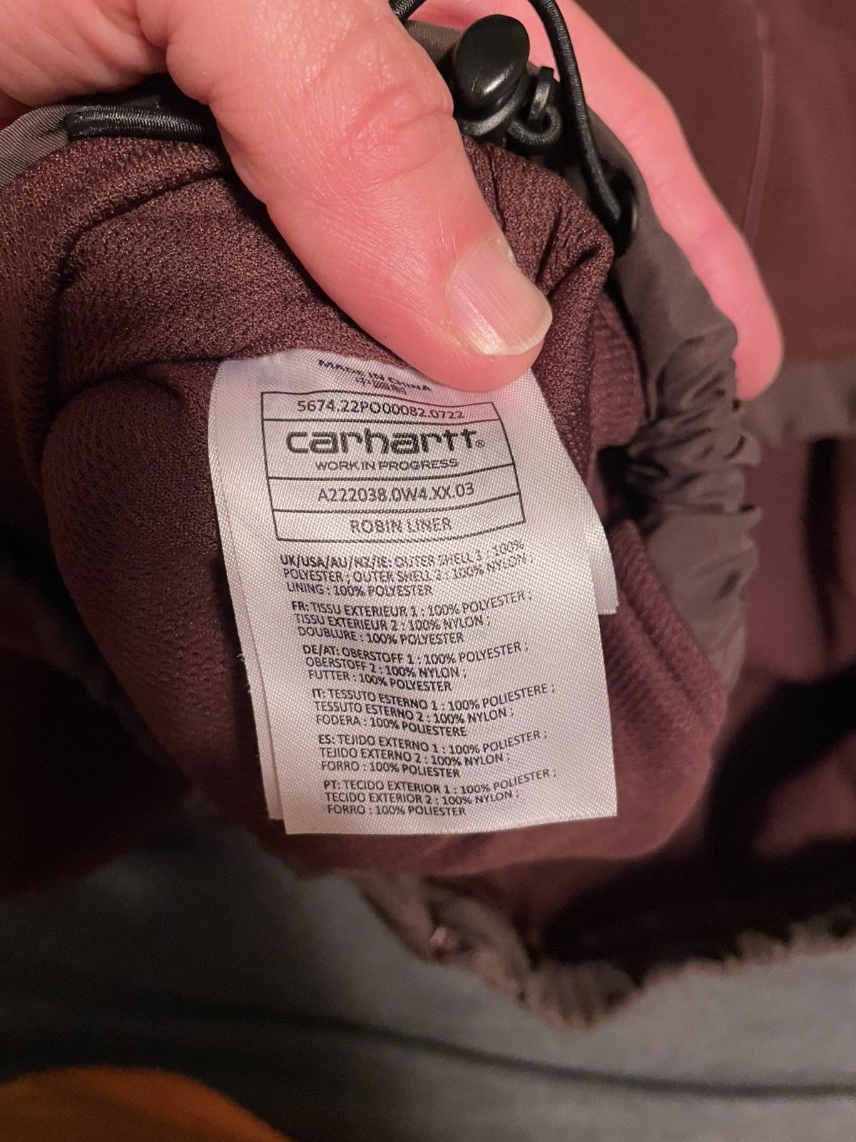 Carhartt Wip Heavyweight liner Size US L / EU 52-54 / 3 - 6 Thumbnail
