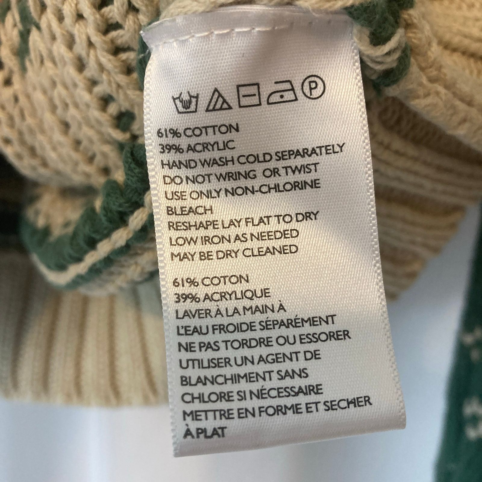 Urban Outfitters Urban Outfitters Knit Fair Isle Green White Holiday Sweater Size XS / US 0-2 / IT 36-38 - 8 Thumbnail