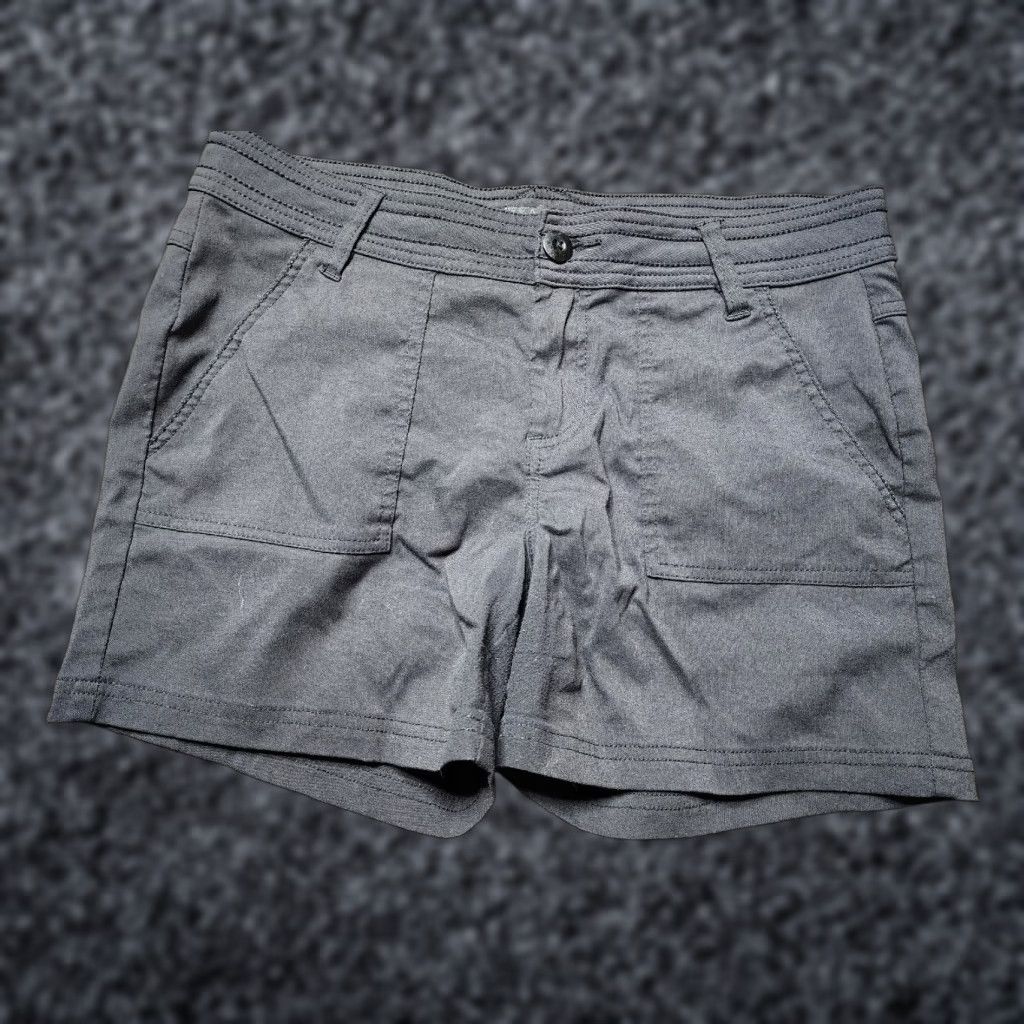 Prana VINTAGE Prana Women's Hiking Shorts Size 8 Cotton Blend Black Activewear Casual Travel Size 30" / US 8 / IT 44 - 1 Thumbnail