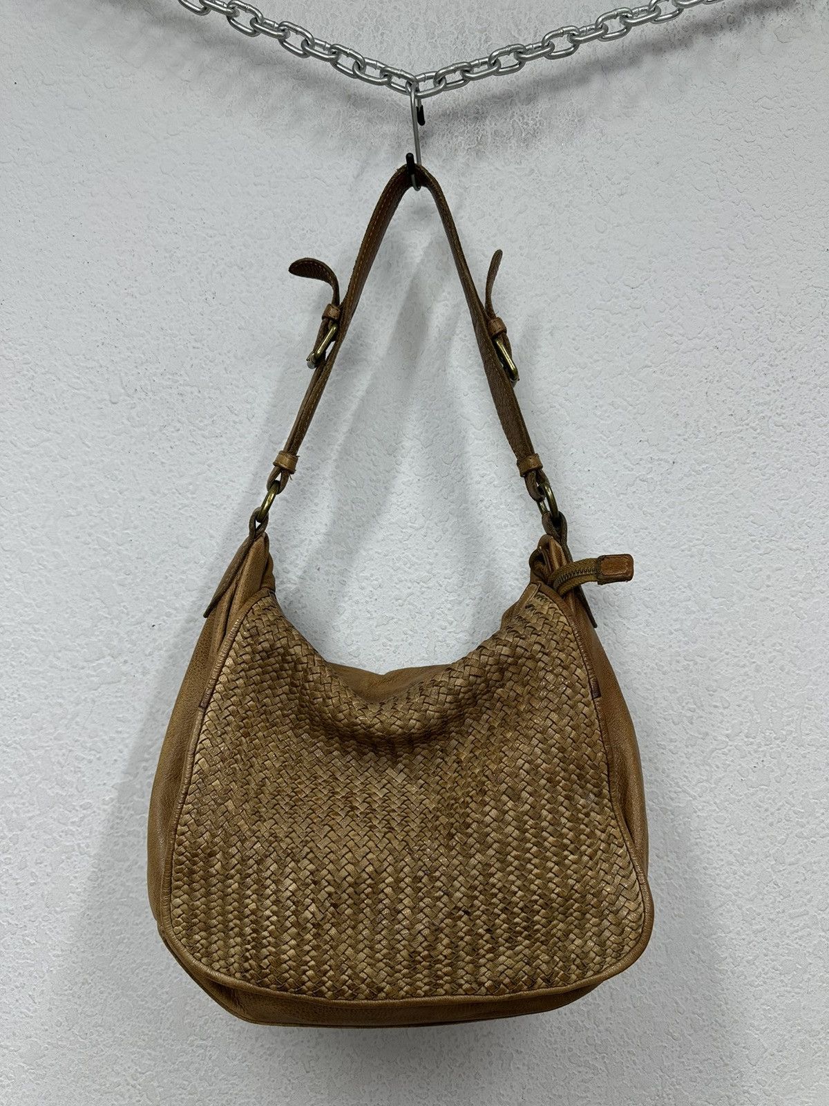 14th Addiction Vintage Leather Bag Hobo Avantgarde AS 98 style western Goa Size ONE SIZE - 4 Thumbnail