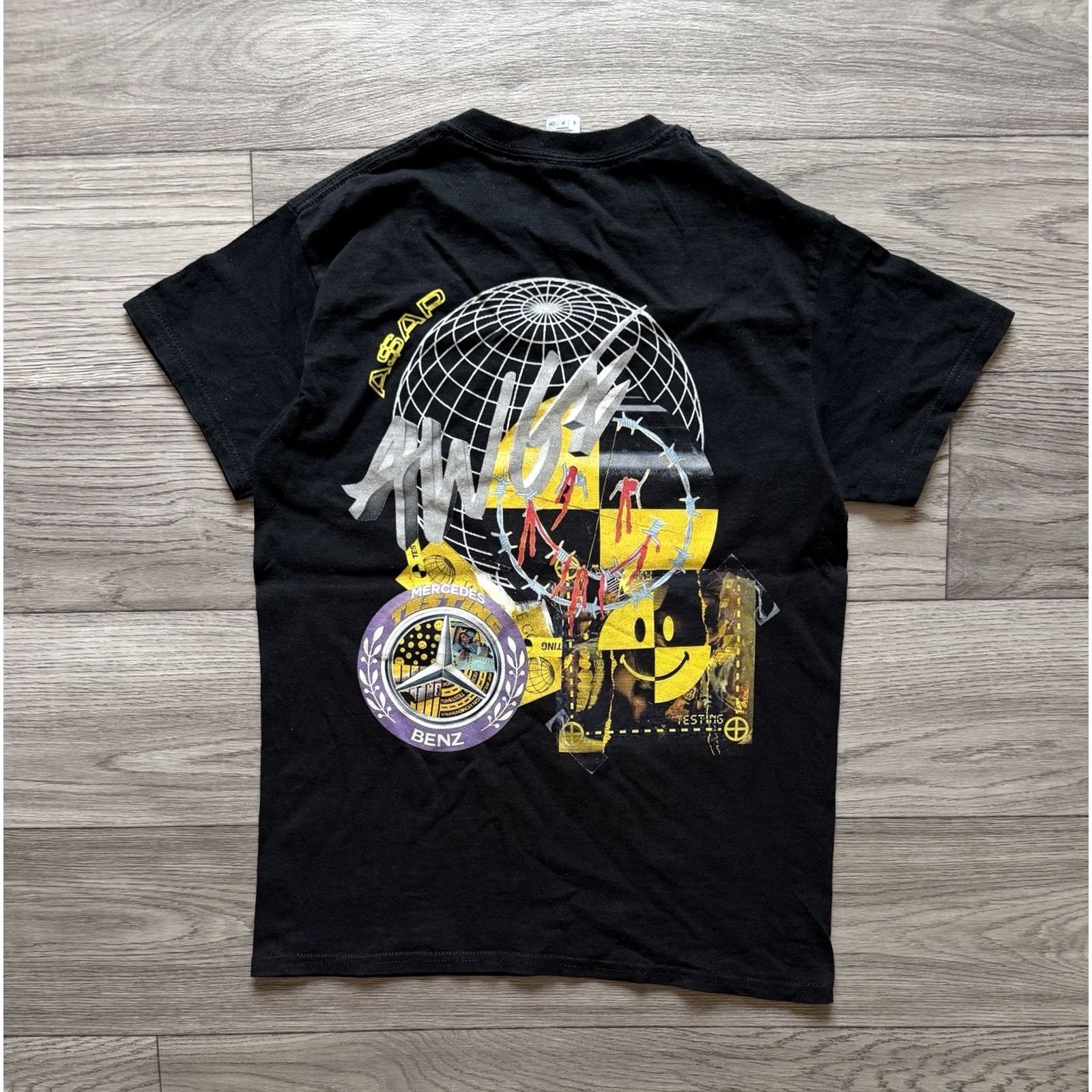 Gildan A ASAP Rocky Mercedes Benz Graphic T Shirt Women S Black Size S / US 4 / IT 40 - 2 Thumbnail