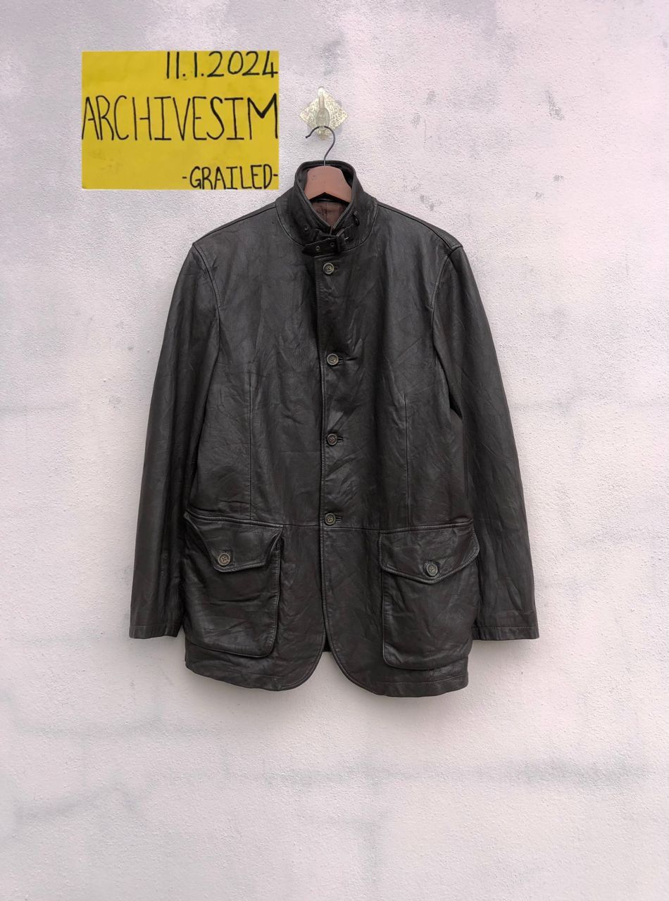 Paul Smith Paul Smith Leather Jacket Size US XL / EU 56 / 4 - 2 Thumbnail