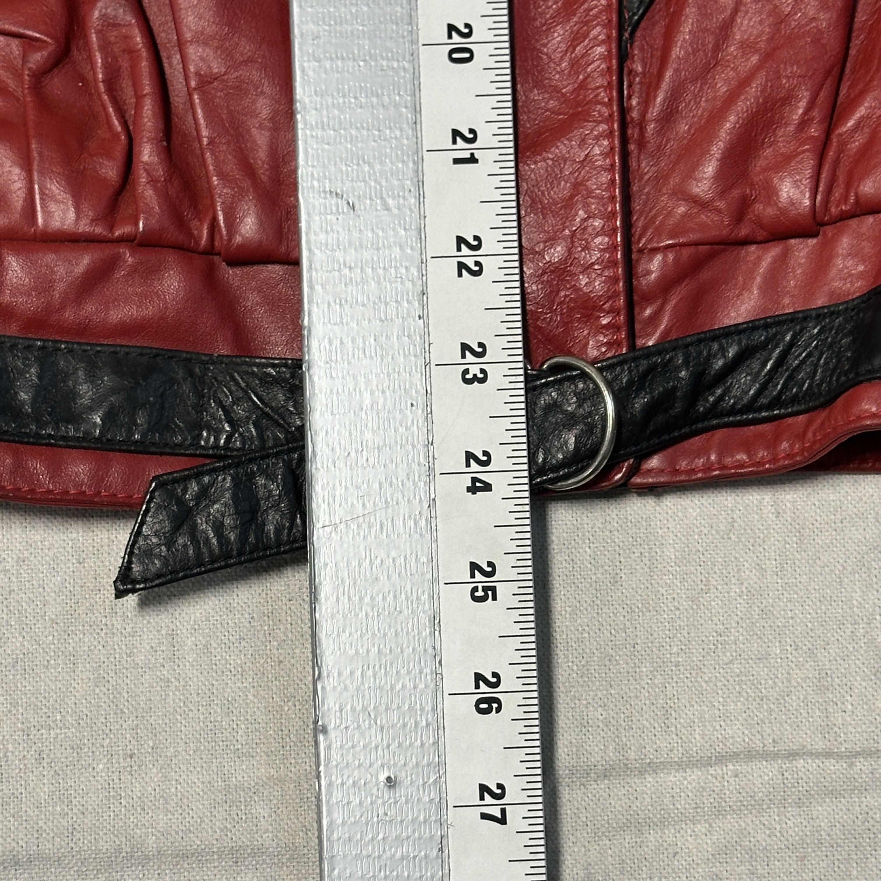 Other Vintage Michael Jackson Thriller Phoenix Red and Black Leather Jacket Size 3/4 Size US S / EU 44-46 / 1 - 6 Thumbnail