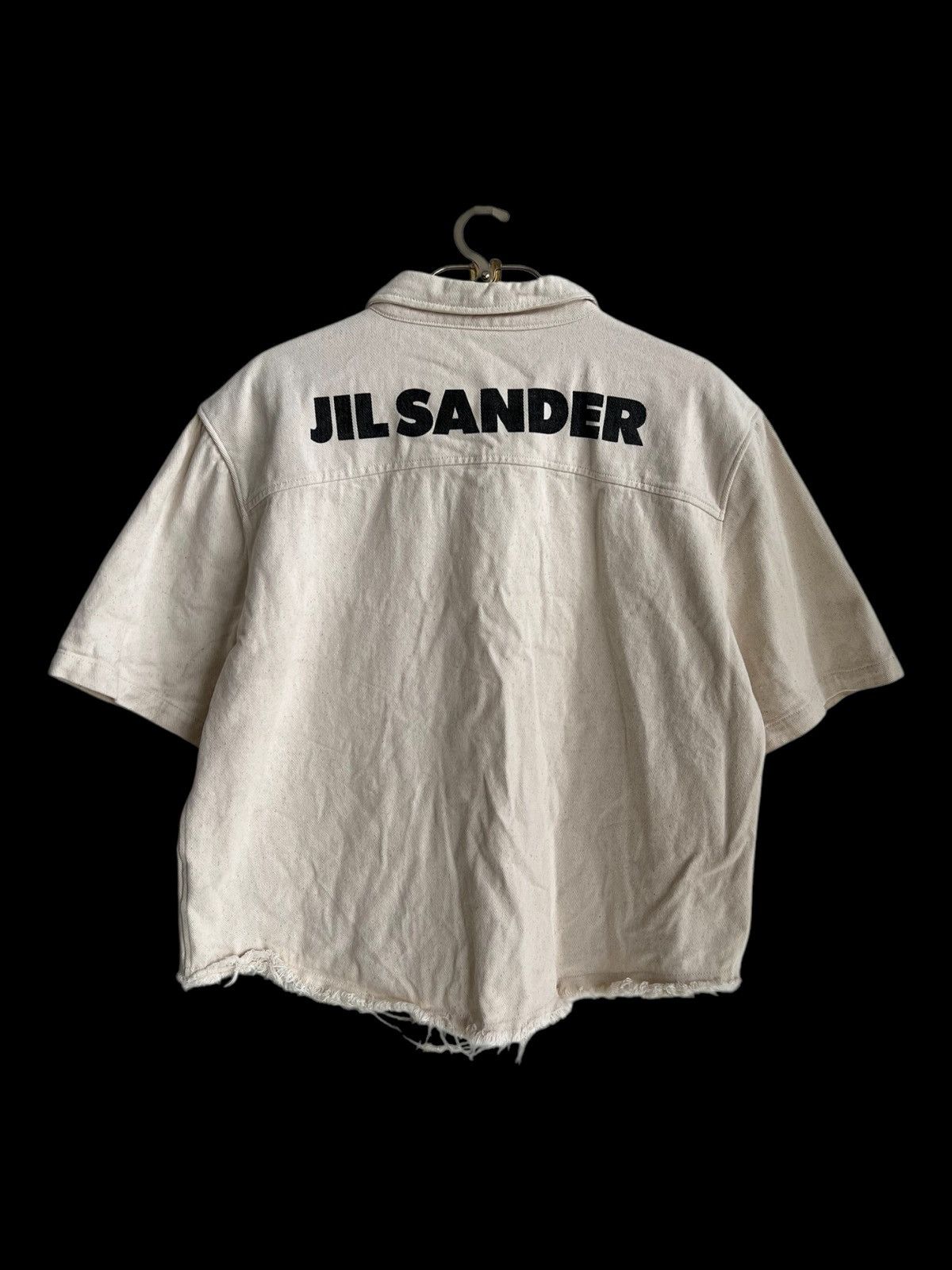 Jil Sander SS20 Jil Sander Logo Printing Boxy Fit Cropped Button Jacket Size US L / EU 52-54 / 3 - 1 Thumbnail