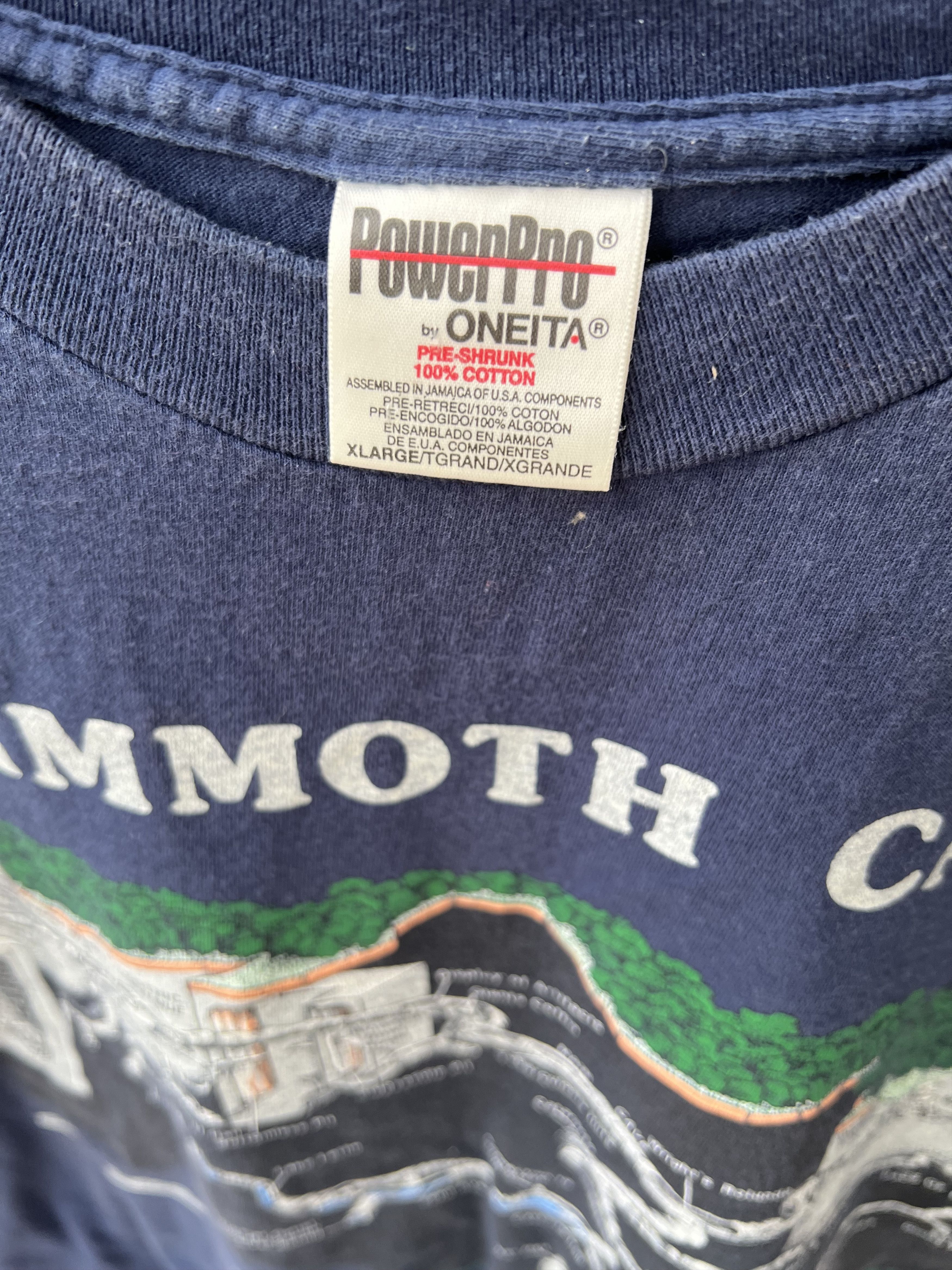 Vintage 1990s National Geographic Mammoth Cave Tee Oneita Outdoors Size US XL / EU 56 / 4 - 4 Thumbnail