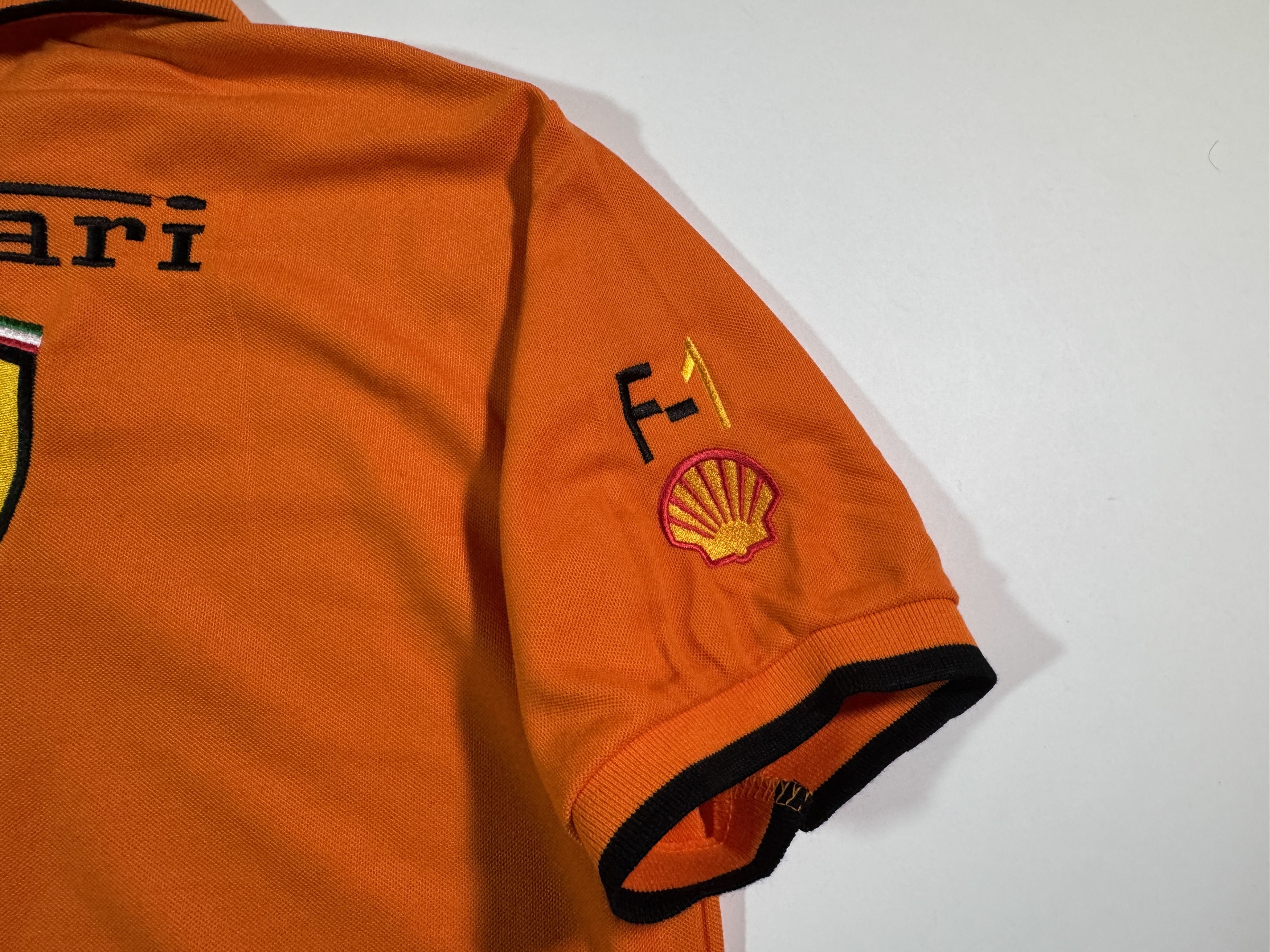 Ferrari Vintage 1996 Ferrari Polo T-shirt Orange Official F-1 Racing Size US S / EU 44-46 / 1 - 5 Thumbnail