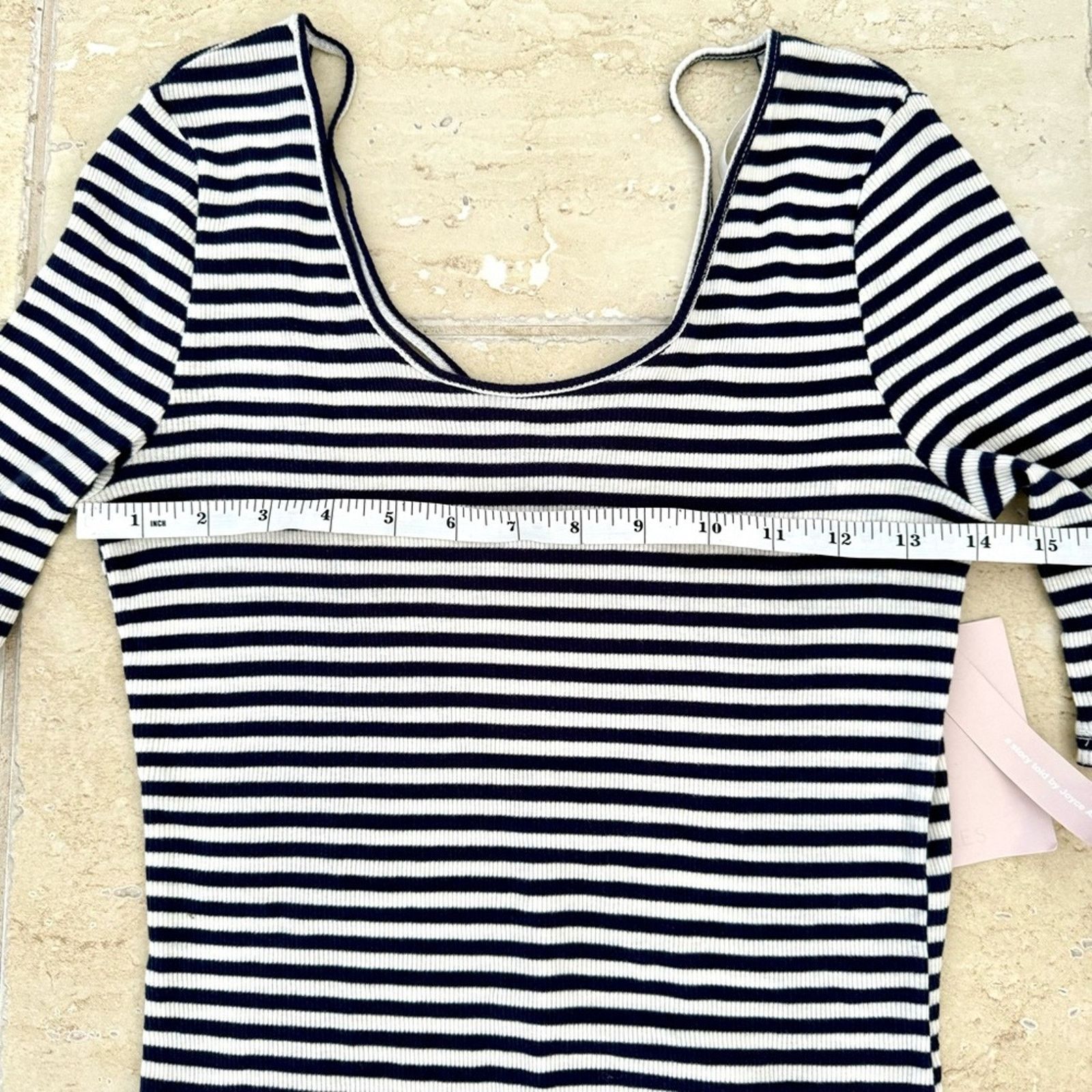 Avec Ces Freres NWT! Avec Les Filles Bodysuit, White/Navy Stripes, Size S Size S / US 4 / IT 40 - 13 Thumbnail