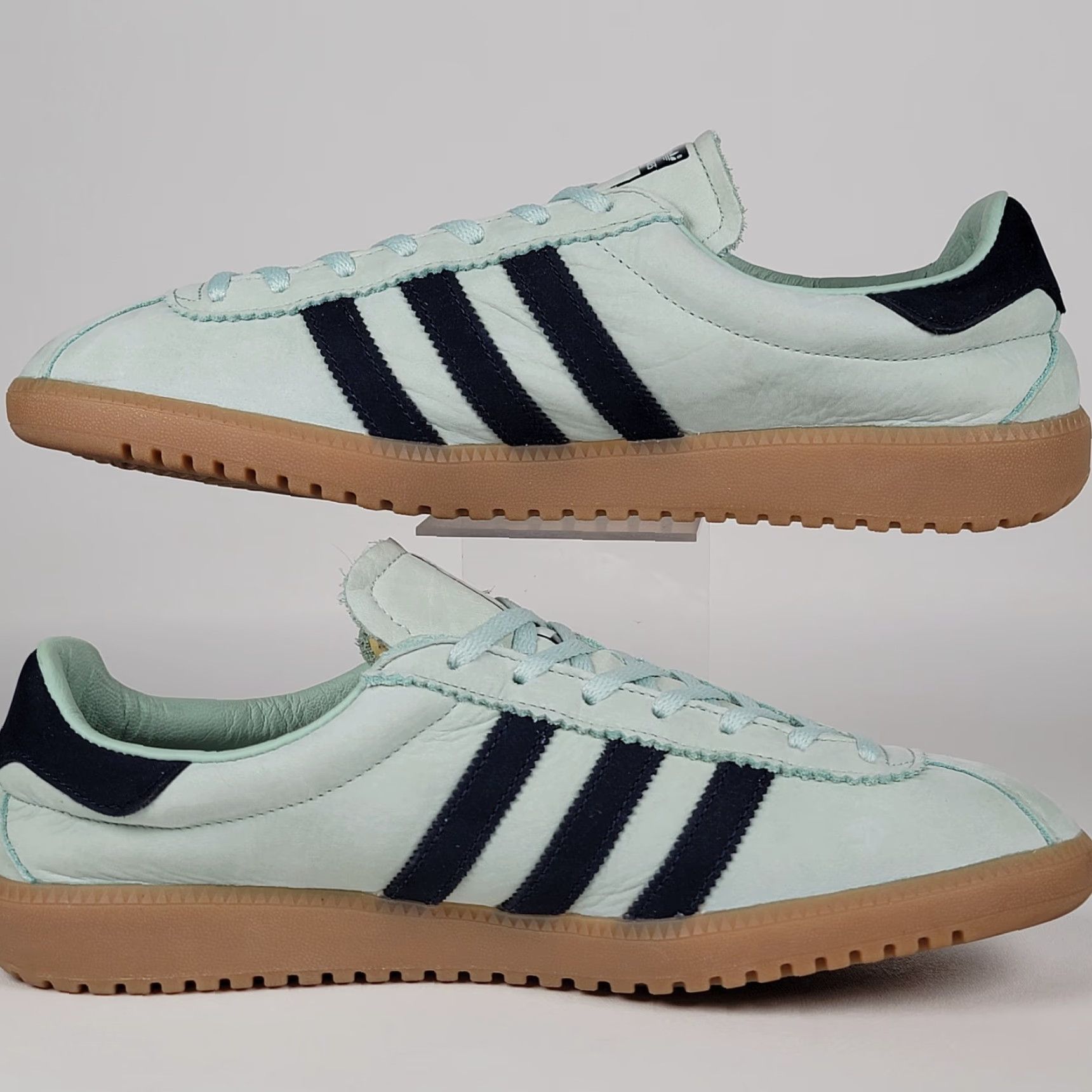Adidas adidas Bermuda Sneaker Men 10.5 Ash Green/Collegiate Navy/Gum CQ2783 Collegiate Sneaker Mens Shoes Size US 11 / EU 44 - 4 Thumbnail