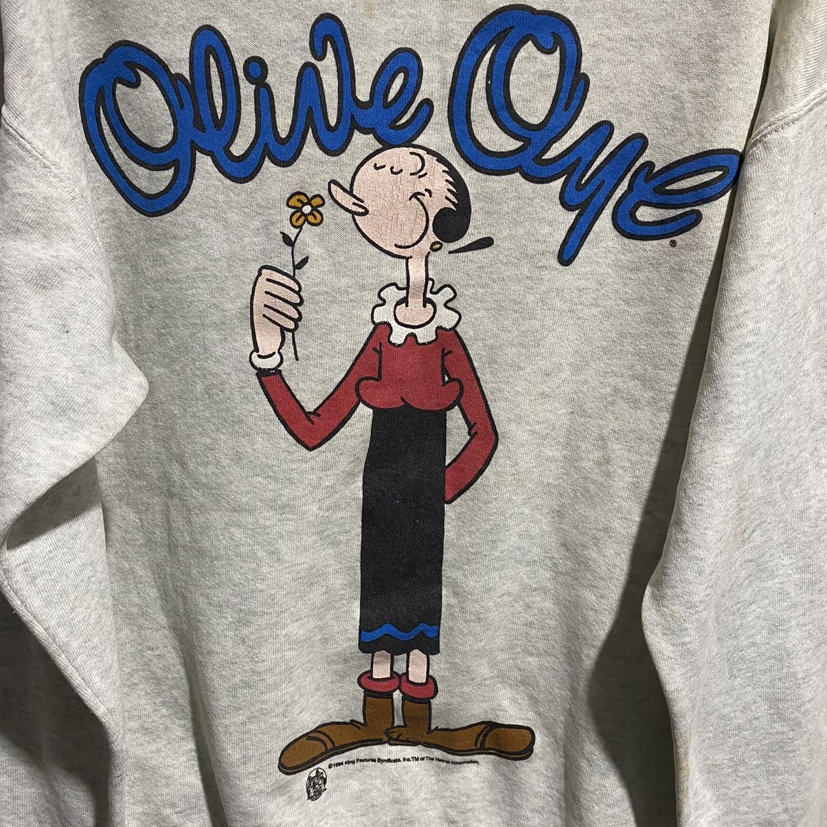 Cartoon Network Vtg 90S OLIVE OYL POPEYE Sweatshirt Size US M / EU 48-50 / 2 - 4 Thumbnail