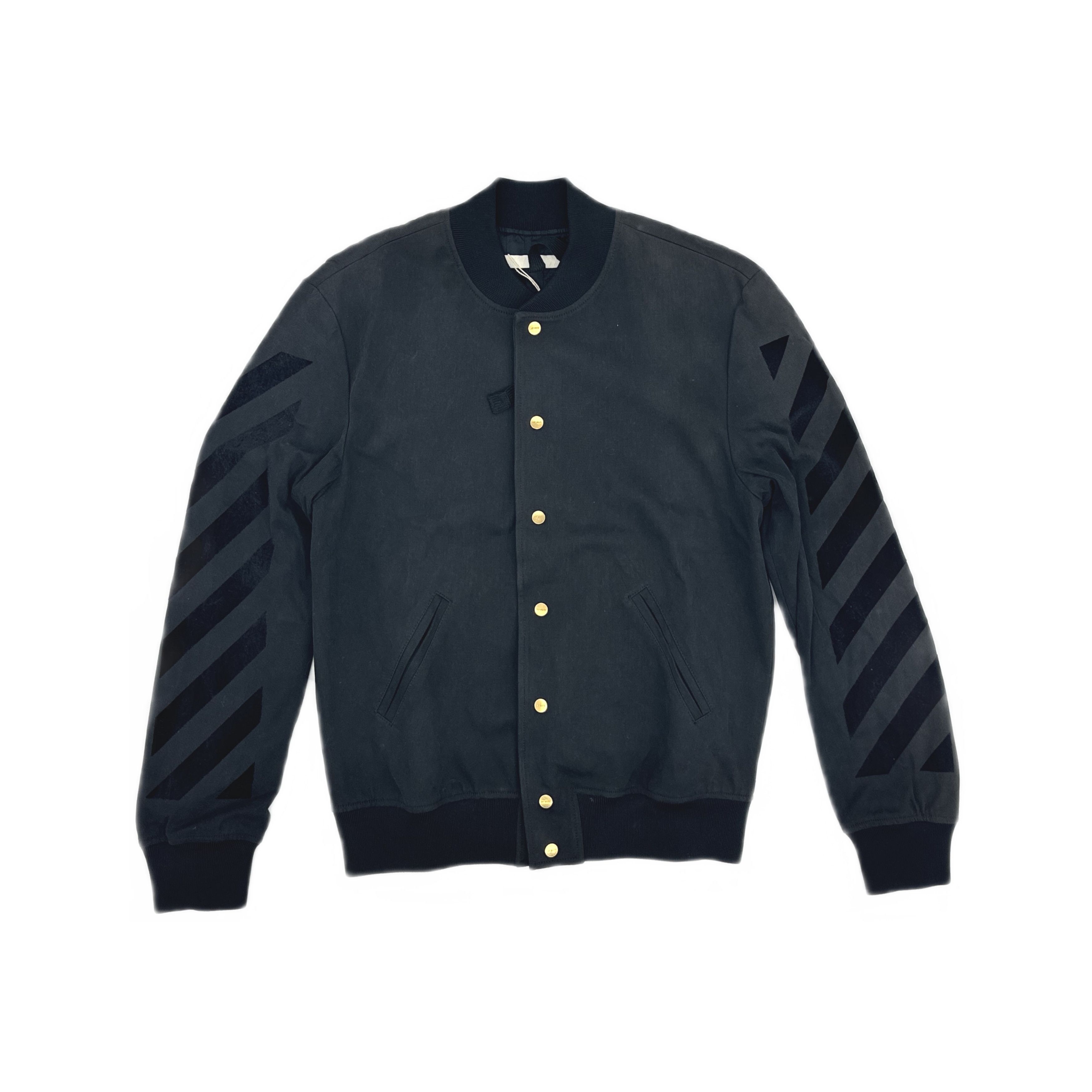 Off-White Off-White Diagonal Stripe Bomber Jacket Size S Size US S / EU 44-46 / 1 - 1 Thumbnail