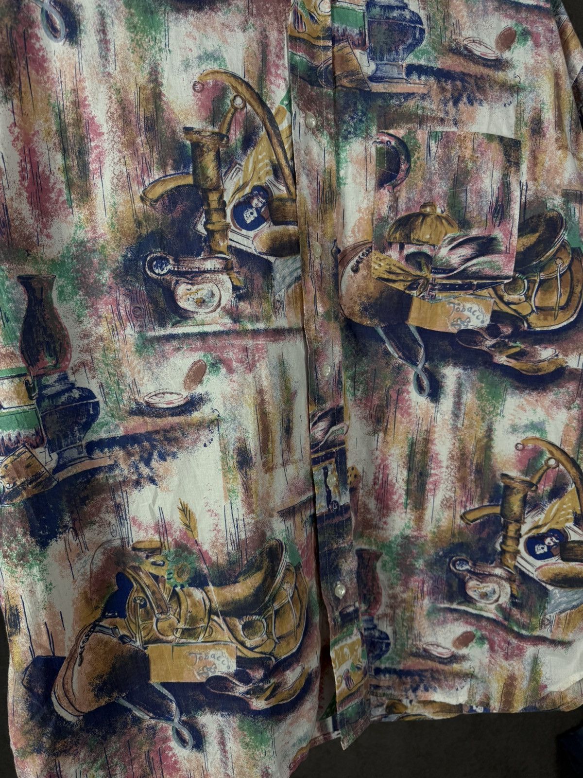 Vintage Art crazy hawaiian vintage shirt Size US XXL / EU 58 / 5 - 3 Thumbnail