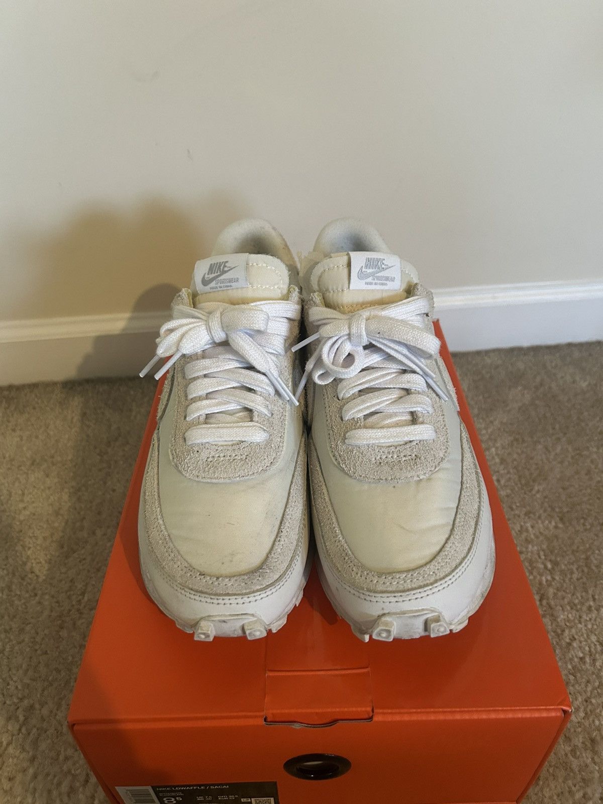 Nike × Sacai Nike x Sacai LD Waffle low White Size US 8.5 / EU 41-42 - 2 Thumbnail
