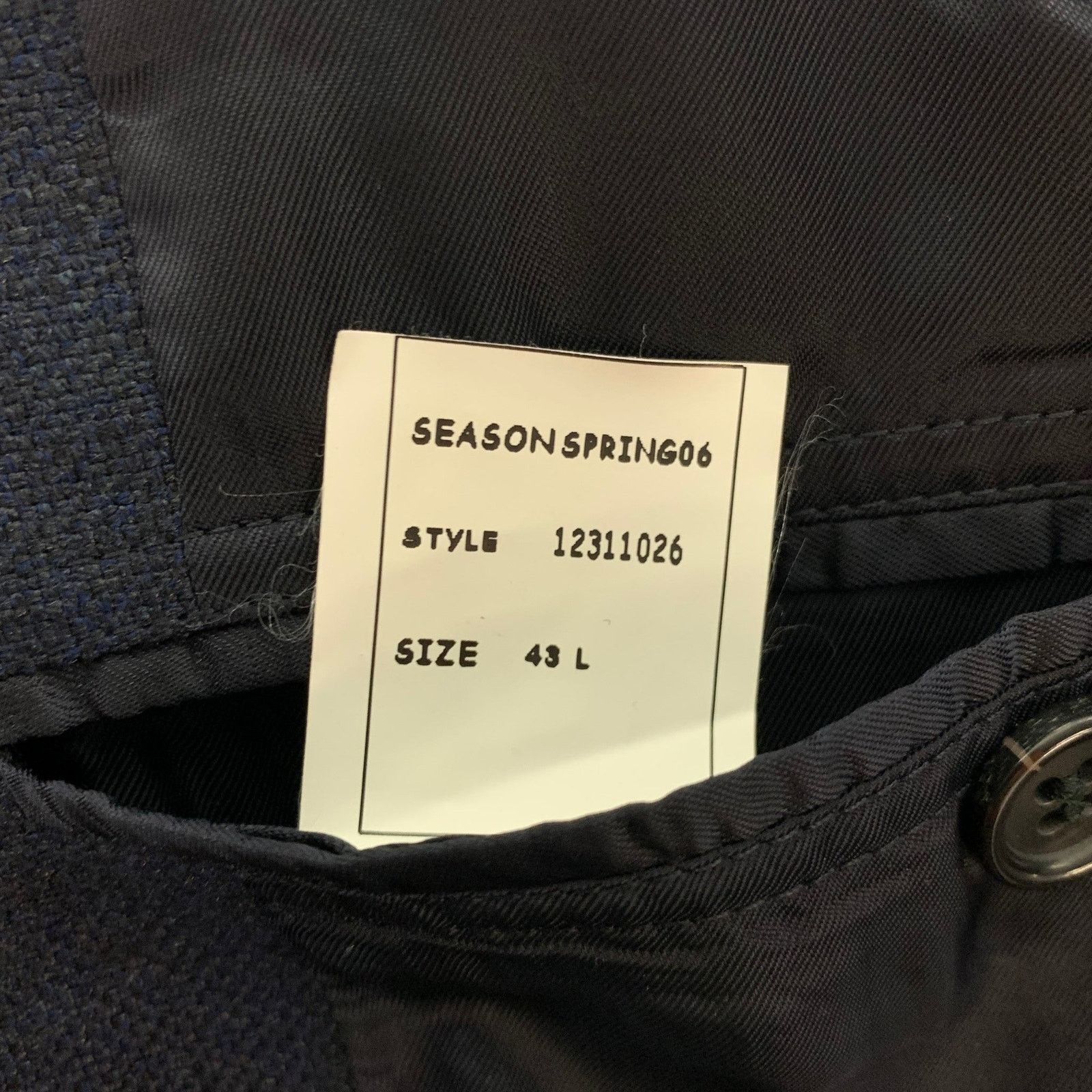 Brooks Brothers Size 48 Long Navy Silk Blend Single Breasted Sport Coat Size 48R - 5 Thumbnail