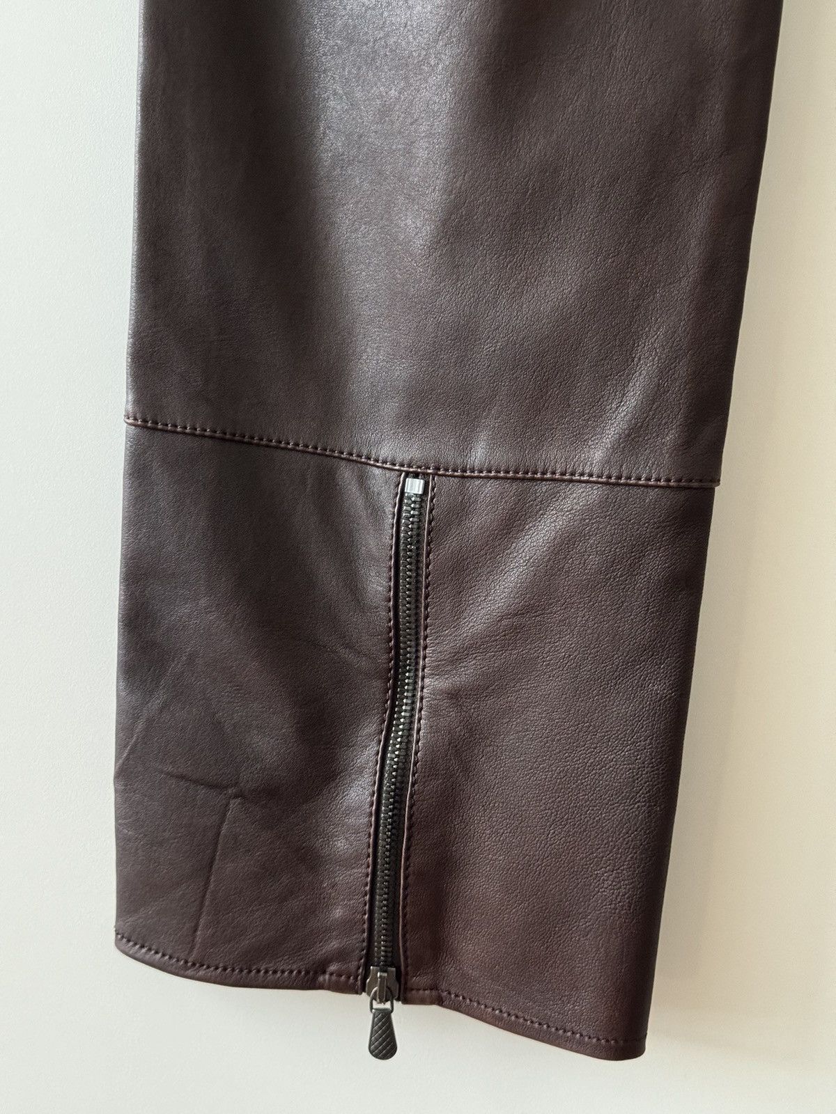 Bottega Veneta FW12 Brown Leather Pants 52 Size US 36 / EU 52 - 13 Thumbnail