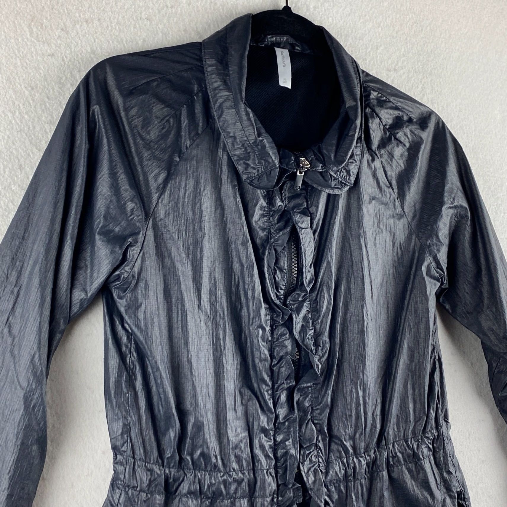 Gap Gap Windbreaker Jacket Womens XS Black Full Zip Softshell Rip Stop Size XS / US 0-2 / IT 36-38 - 3 Thumbnail
