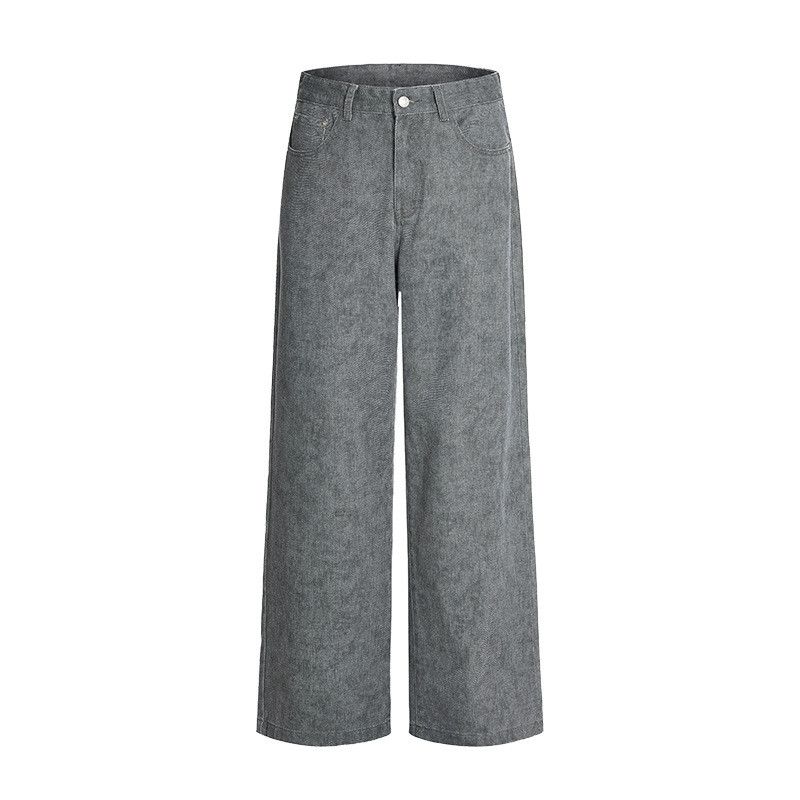 Japanese Brand Retro men's distressed casual flared straight leg jeans Size US 32 / EU 48 - 4 Thumbnail