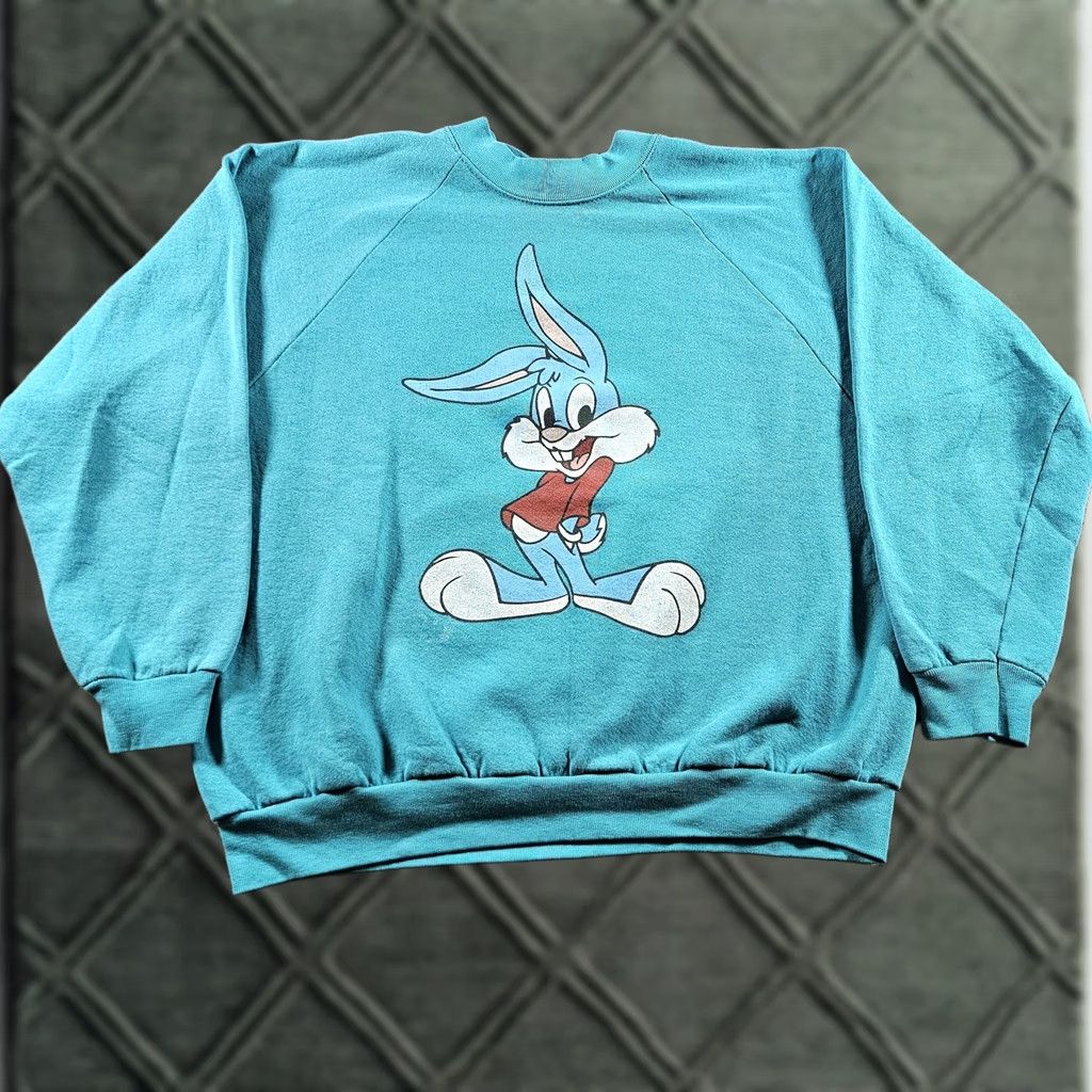 Vintage VINTAGE Freeze Sweatshirt Mens Large Bugs Bunny Graphic Fleece Looney Tunes 90s Size US L / EU 52-54 / 3 - 1 Thumbnail