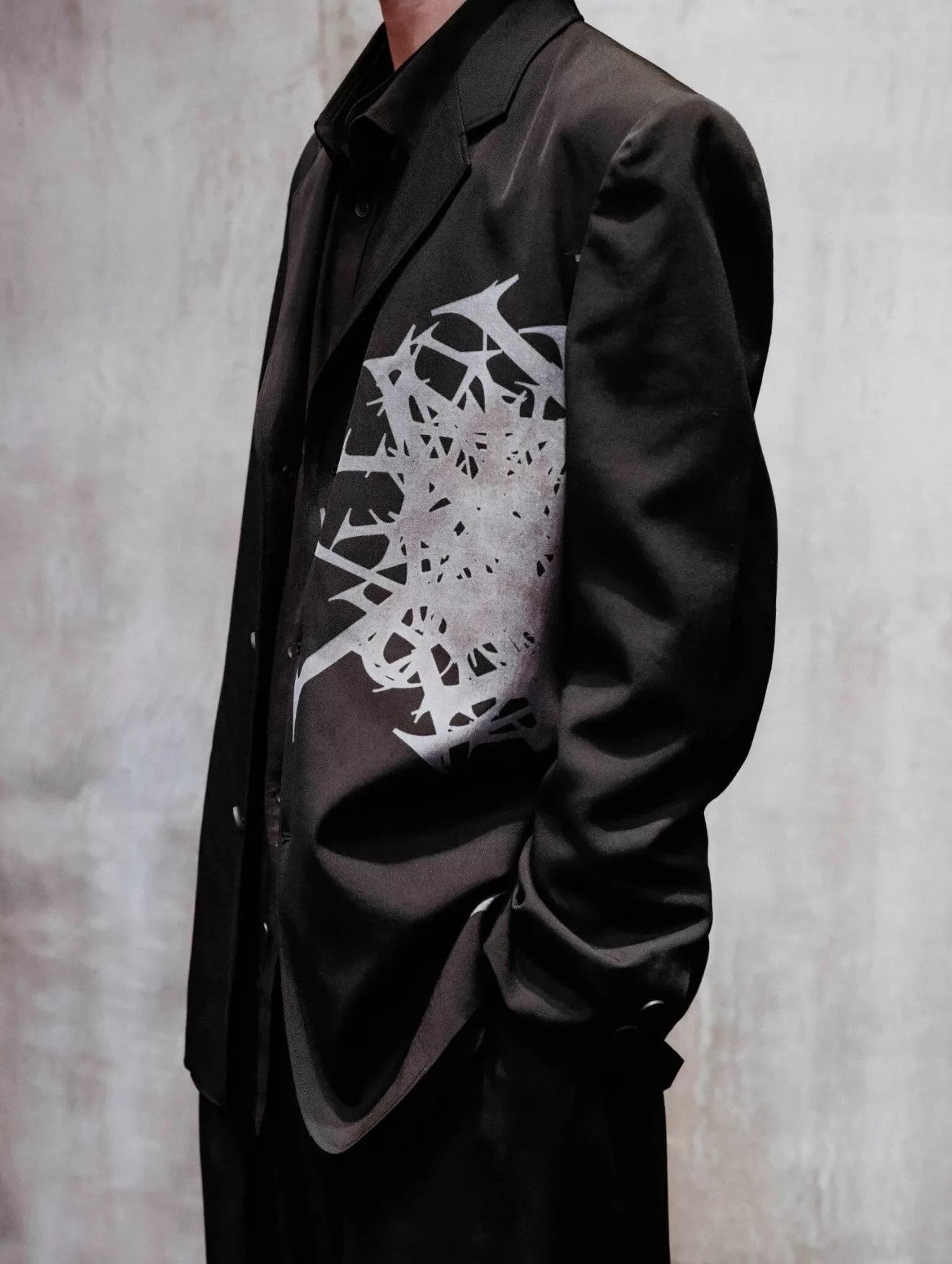Yohji Yamamoto Yohji Yamamoto 24ss Isetan Discharge Print Men's Blazer Size US XL / EU 56 / 4 - 1 Thumbnail