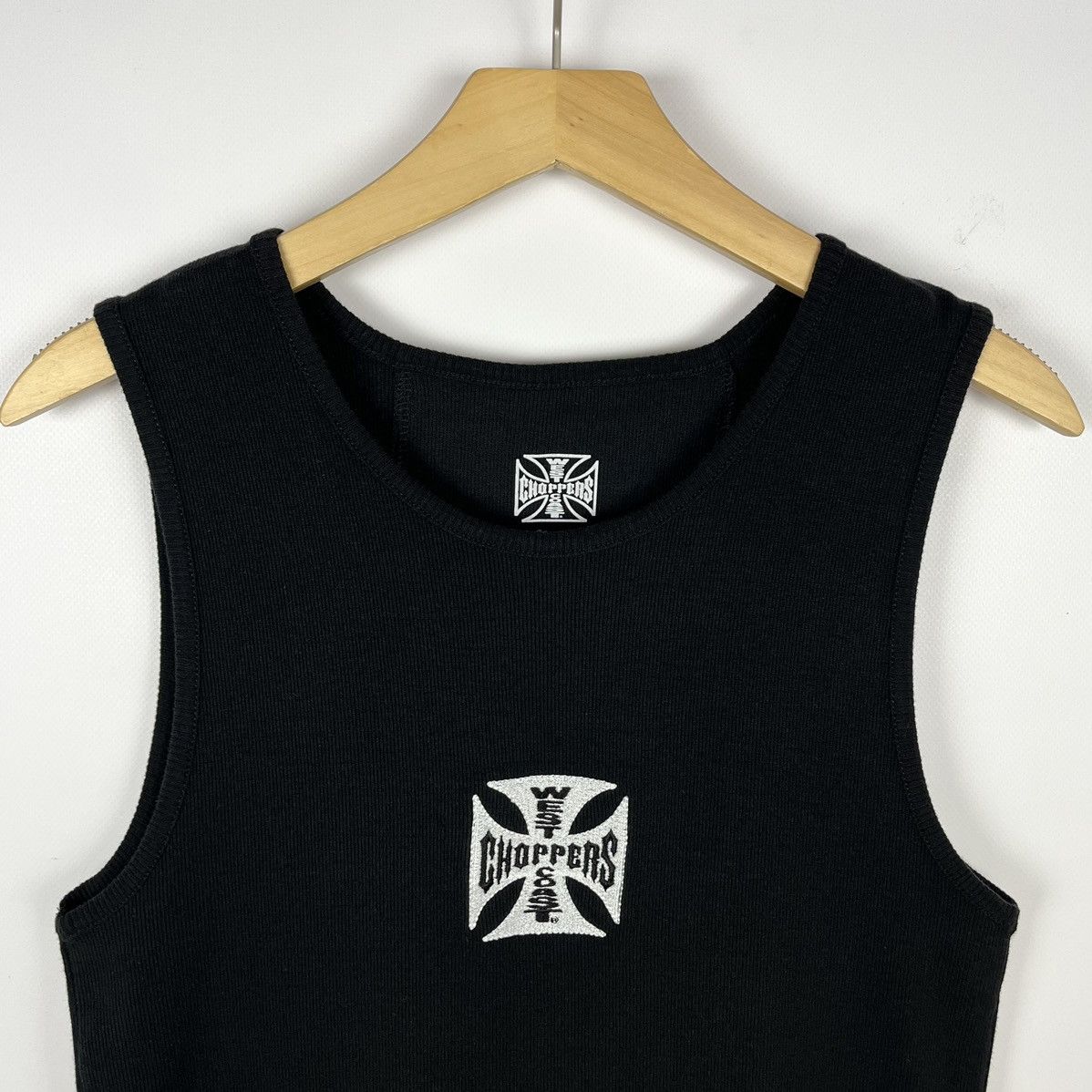 Vintage Vintage Choppers biker embroidered logo rare tank top 90’s Size US L / EU 52-54 / 3 - 2 Thumbnail