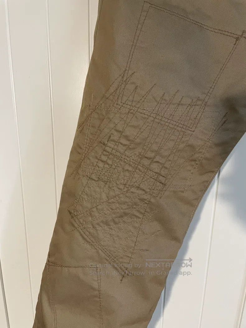 Junya Watanabe Junya Watanabe size M Embroidered khaki pants Size US 27 - 4 Thumbnail