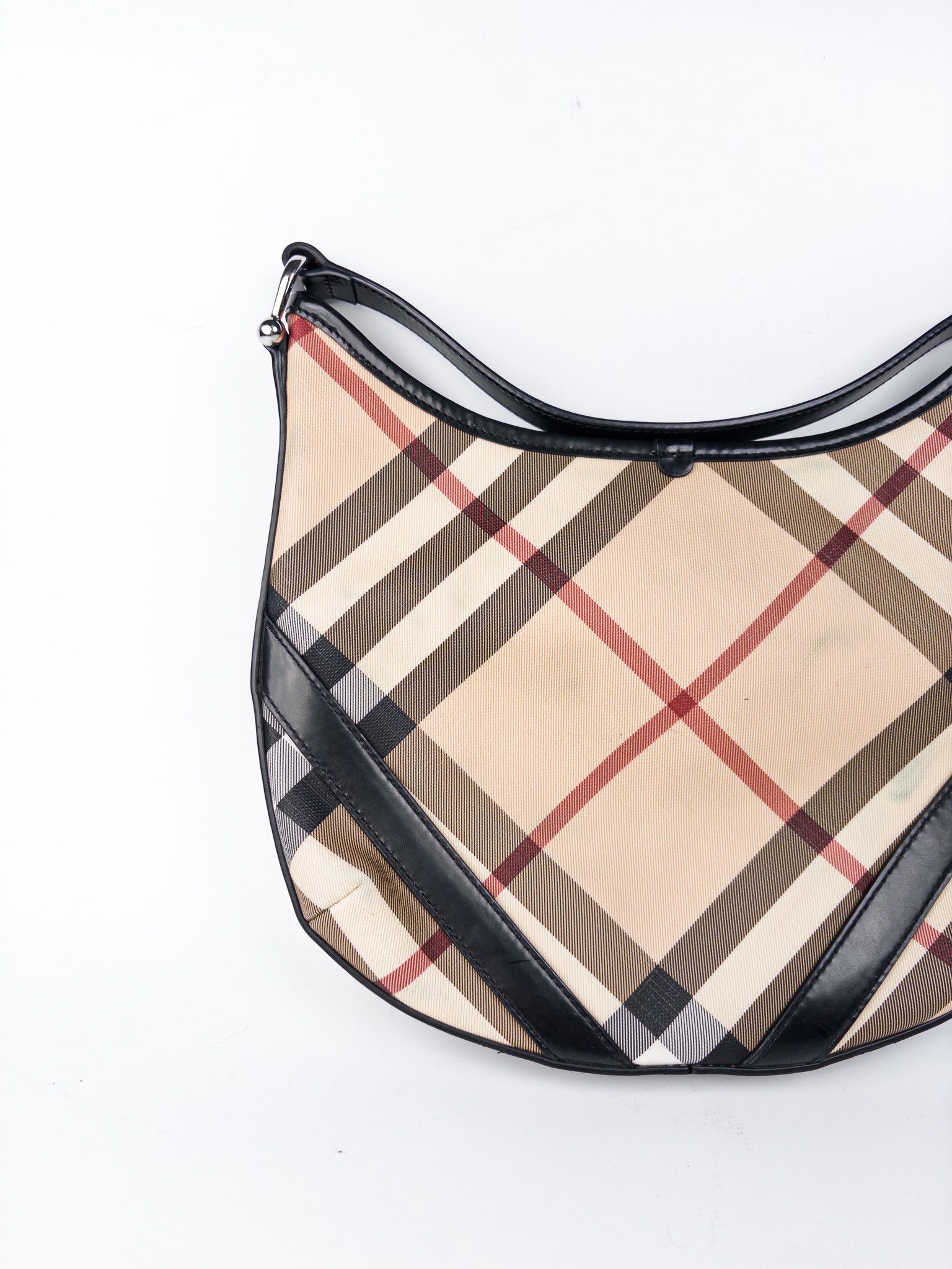 Burberry Burberry Nova Check Shadow Horse Leather PVC Bag Size ONE SIZE - 4 Thumbnail