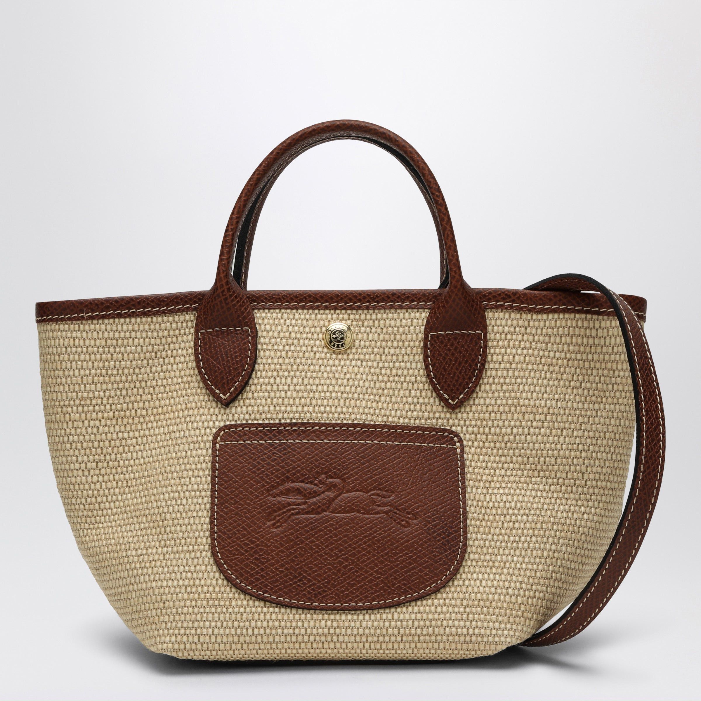 Longchamp Longchamp Basket Bag Xs Le Pliage Brown Size ONE SIZE - 1 Thumbnail